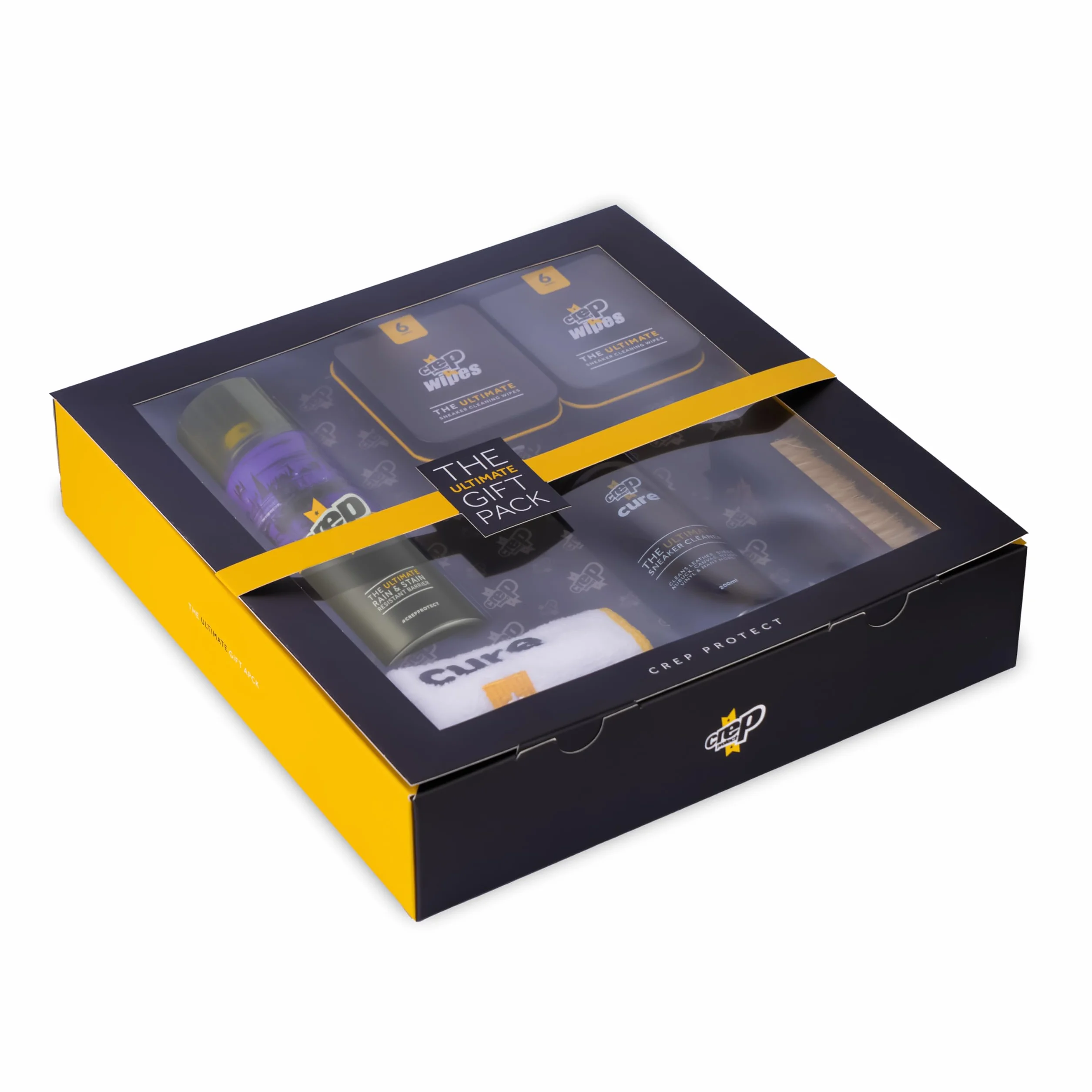 Crep Protect The Ultimate Shoe Care Bundle Gift Pack - Ochrona butów Spray - Cleaner Sneaker - Quick Cleaning Wipes - Premium Bush & Microfiber Cloths