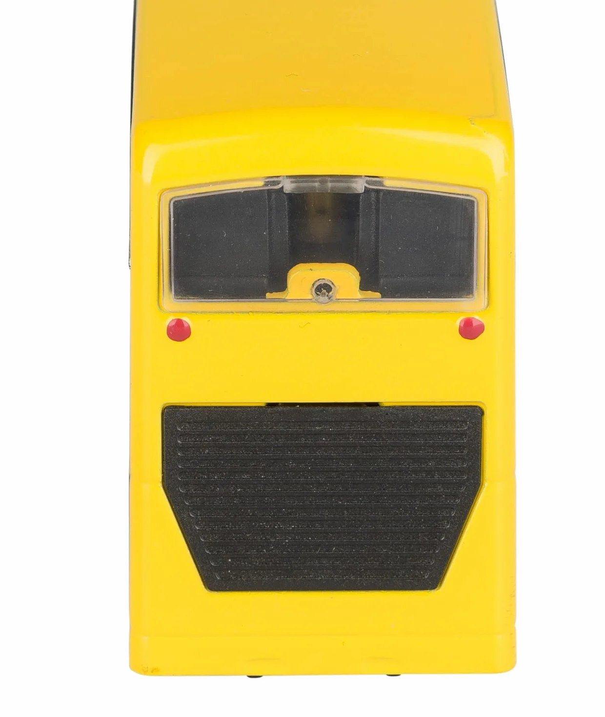Idena 40107 - model autobusu berlińskiego dwupokładowego, z silnikiem cofania, ok. 18,5 x 13,5 x 4,5 cm, żółty, jako zabawka, typowy pamiątka lub popularny przedmiot kolekcjonerski