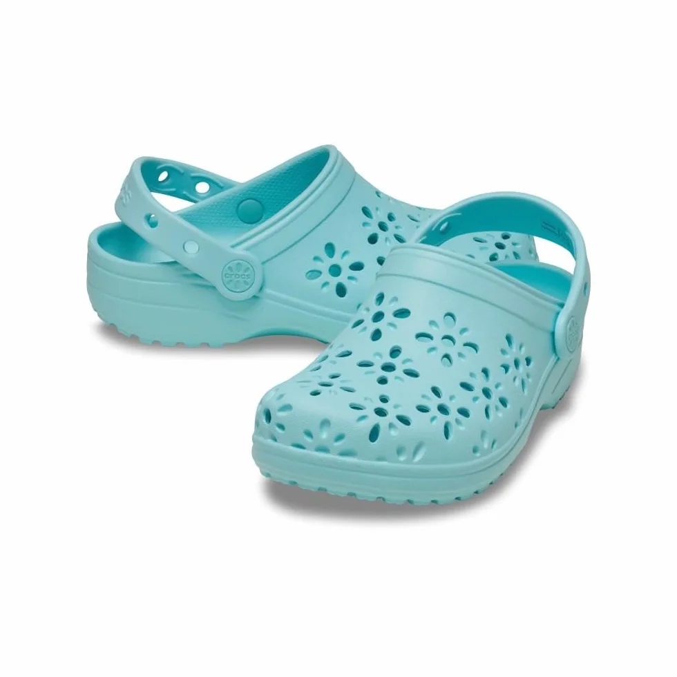 Crocs Uniseks - dzieci Classic Floral Cut Out Clog KChodak