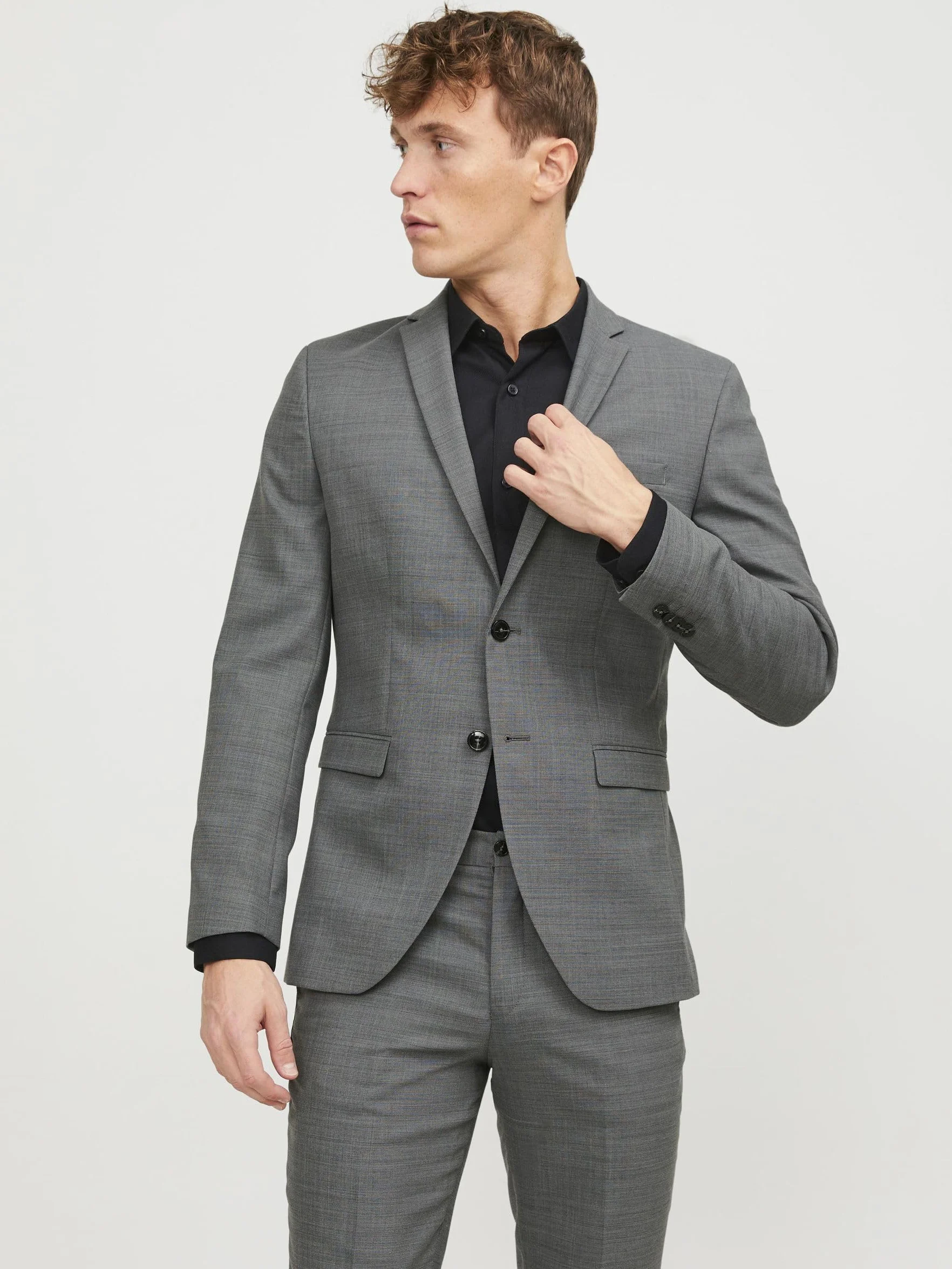 Jack & Jones Mężczyźni Jprsolaris Noos Suit Marynarka, Jasnoszary, 52