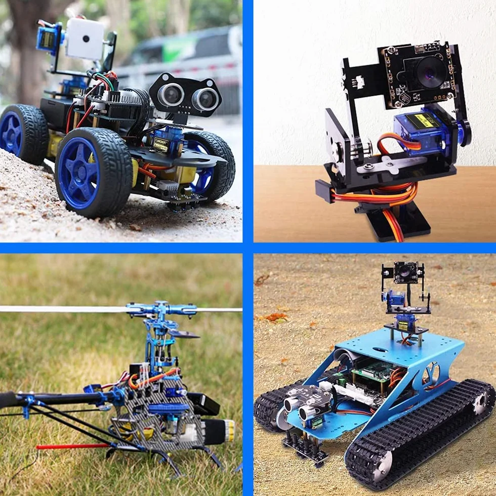 MMOBIEL 10 PCS. SG90 9G Zestaw mikro-posługowy dla dronu/samochodu/samolotu/helikoptera/pojazdów/robotów/Kompatybilny z projektami Arduino i Raspberry Pi i 3 ramiona serwo