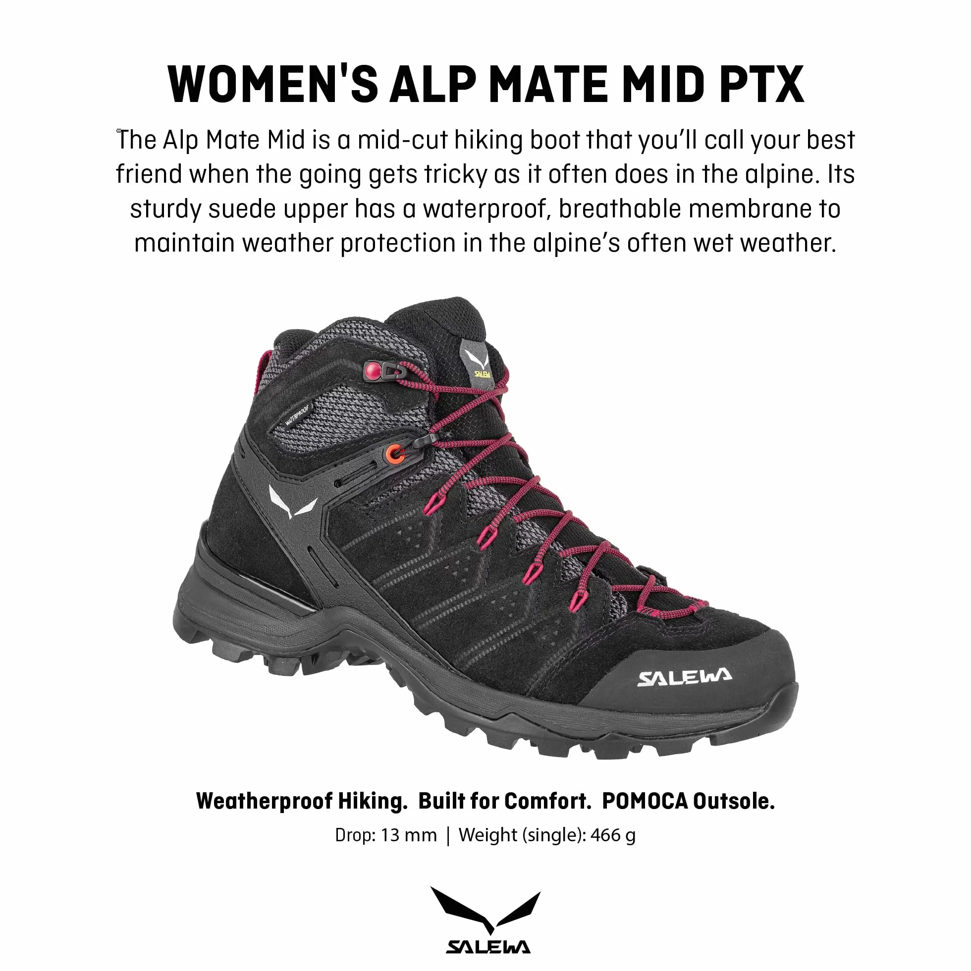 Salewa Kobiety WS Alp Mate Mid WPbuty trekkingowe i do wędrówek