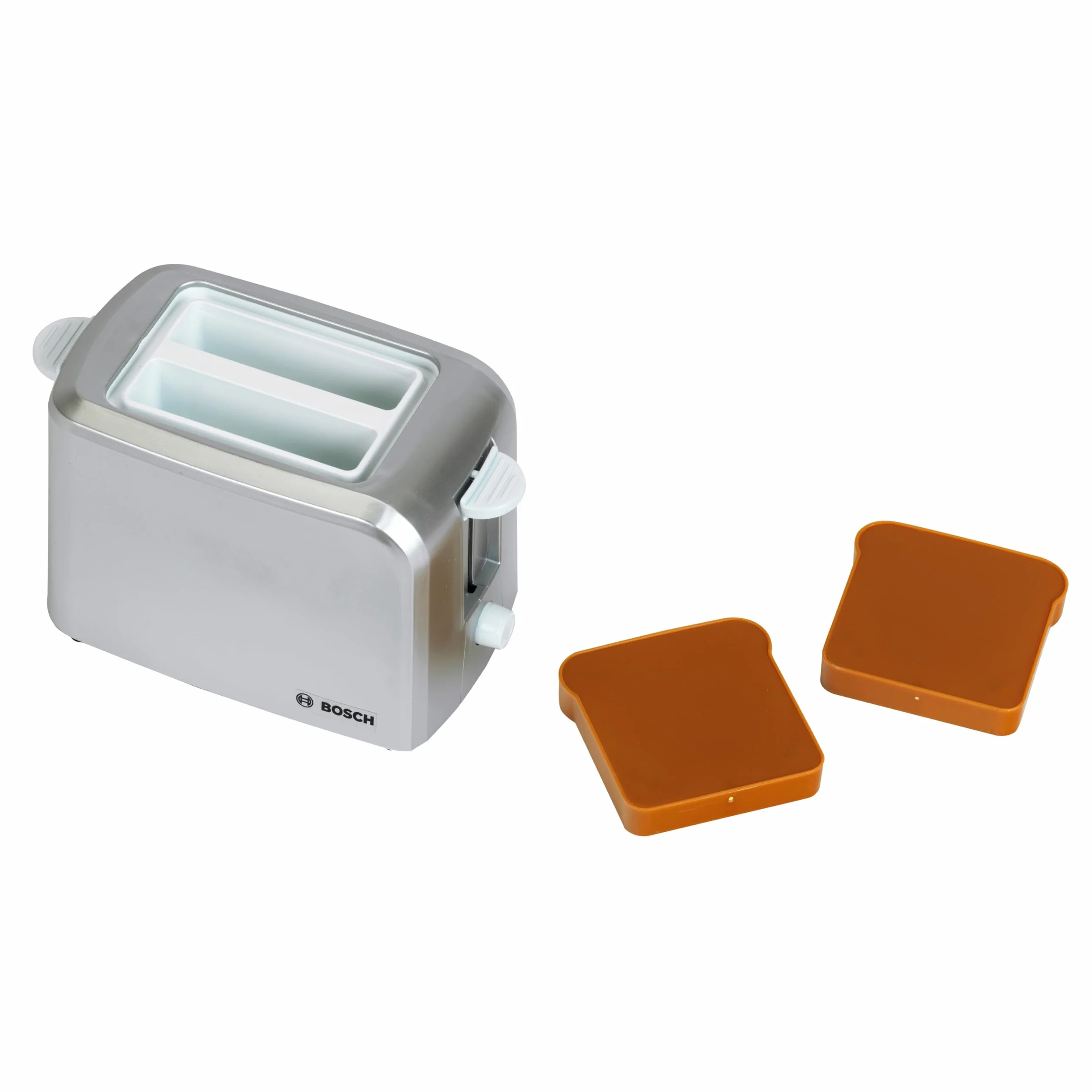 Theo Klein 9210 Bosch Toster z funkcj mechanicznego opiekania I W zestawie 2 zabawkowe tosty I Wymiary: 15 cm x 12 cm x 10,5 cm I Zabawki do dzieci od 3. roku ycia