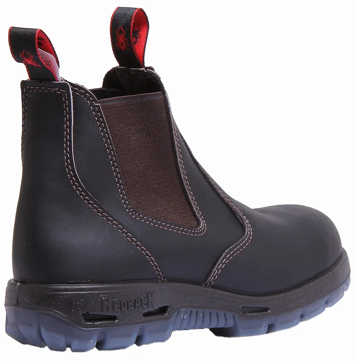 Redback USBBK buty Chelsea czarne ze stalowym noskiem