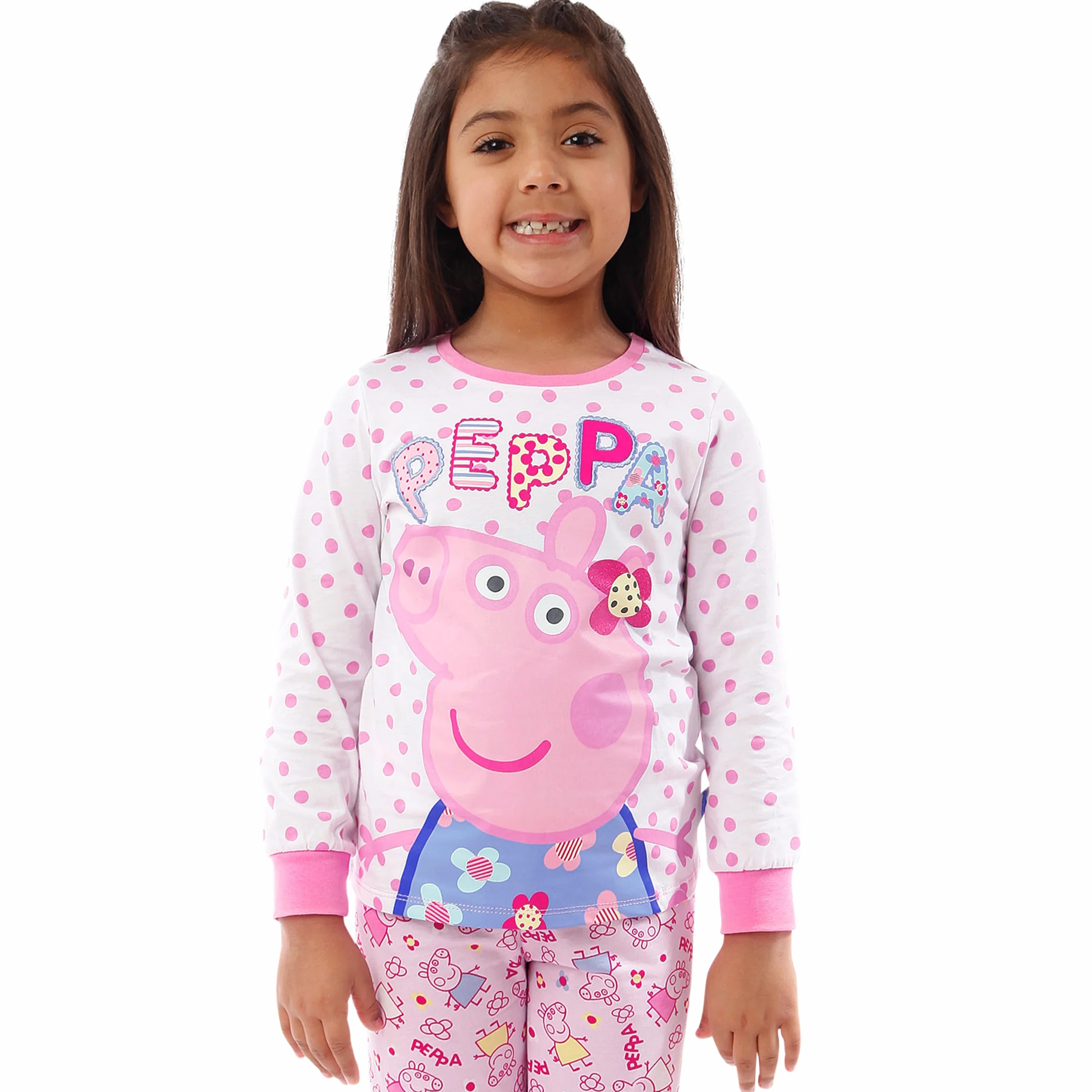Peppa Pig Piżama, Dziewczęca Piżama Z Długim Rękawem, Dziecięca Piżam Peppa, Zestaw Piżam Dla Dziewczynek