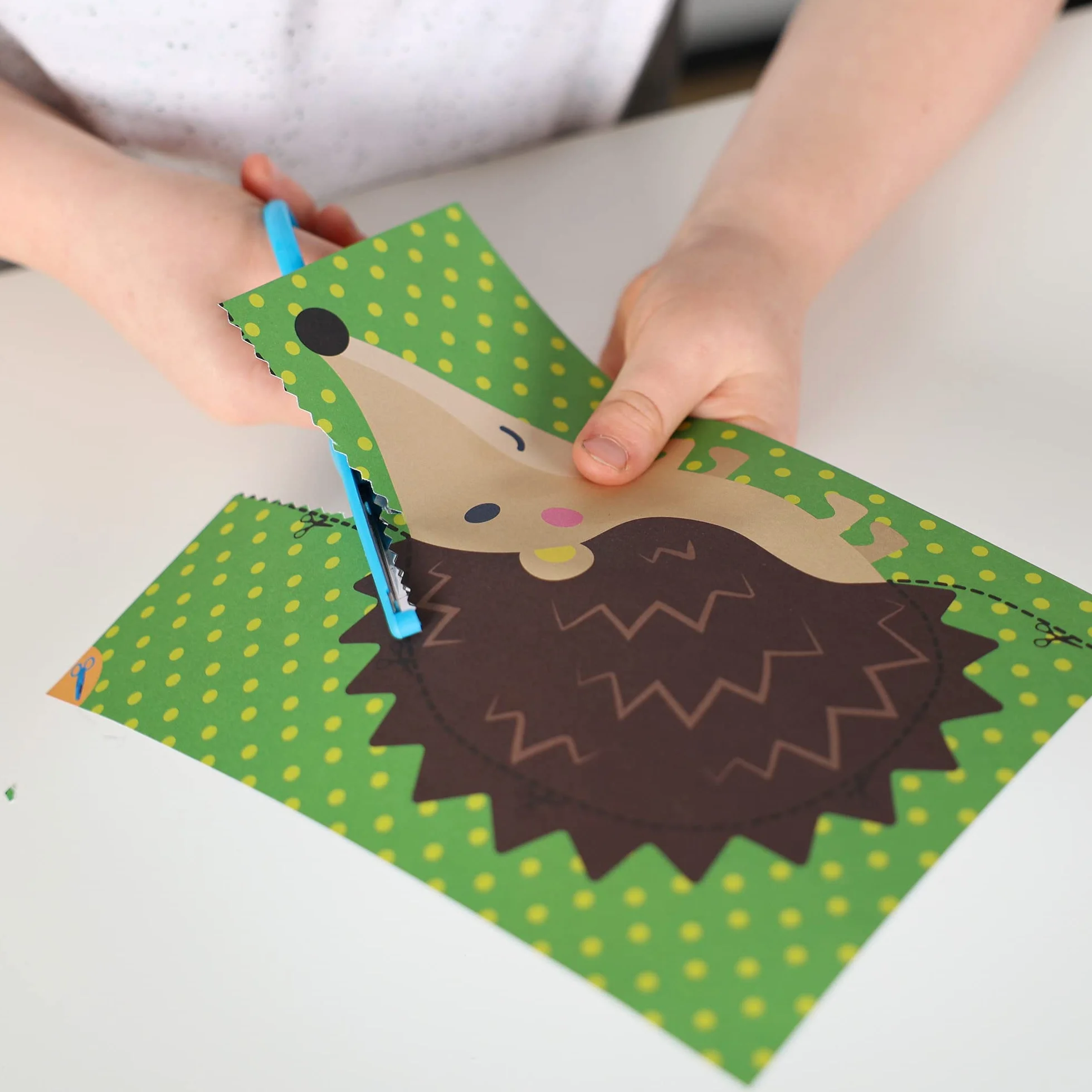 SES Creative | Uczę się wycinać krok po kroku | Edukacyjny zestaw do krojenia 3-6 lat | 3 nożyczki bezpieczeństwa + wypoczynek zygzak | 30 kart do cięcia | drobne motoryki | Aktywność przedszkola |