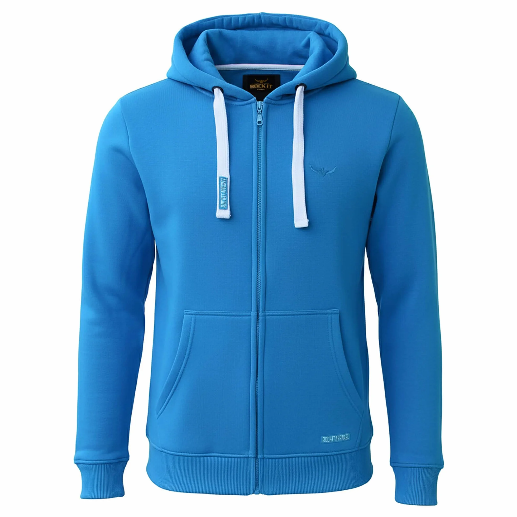 ROCK-IT Apparel Bluza z kapturem dla mężczyzn, zapinana na zamek błyskawiczny [rozmiary S-5XL] bardzo miękka tkanina premium – z kieszenią typu kangurka
