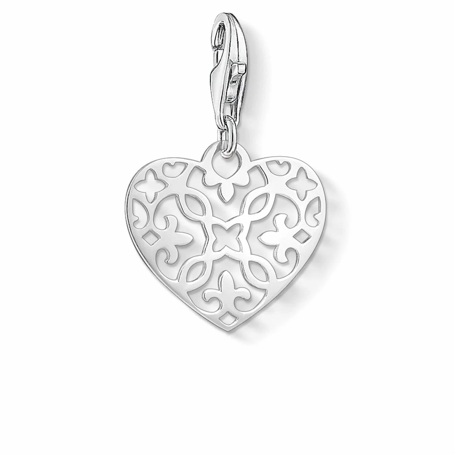 Thomas Sabo damska zawieszka charm, arabeska, serce, srebro wysokiej próby 925