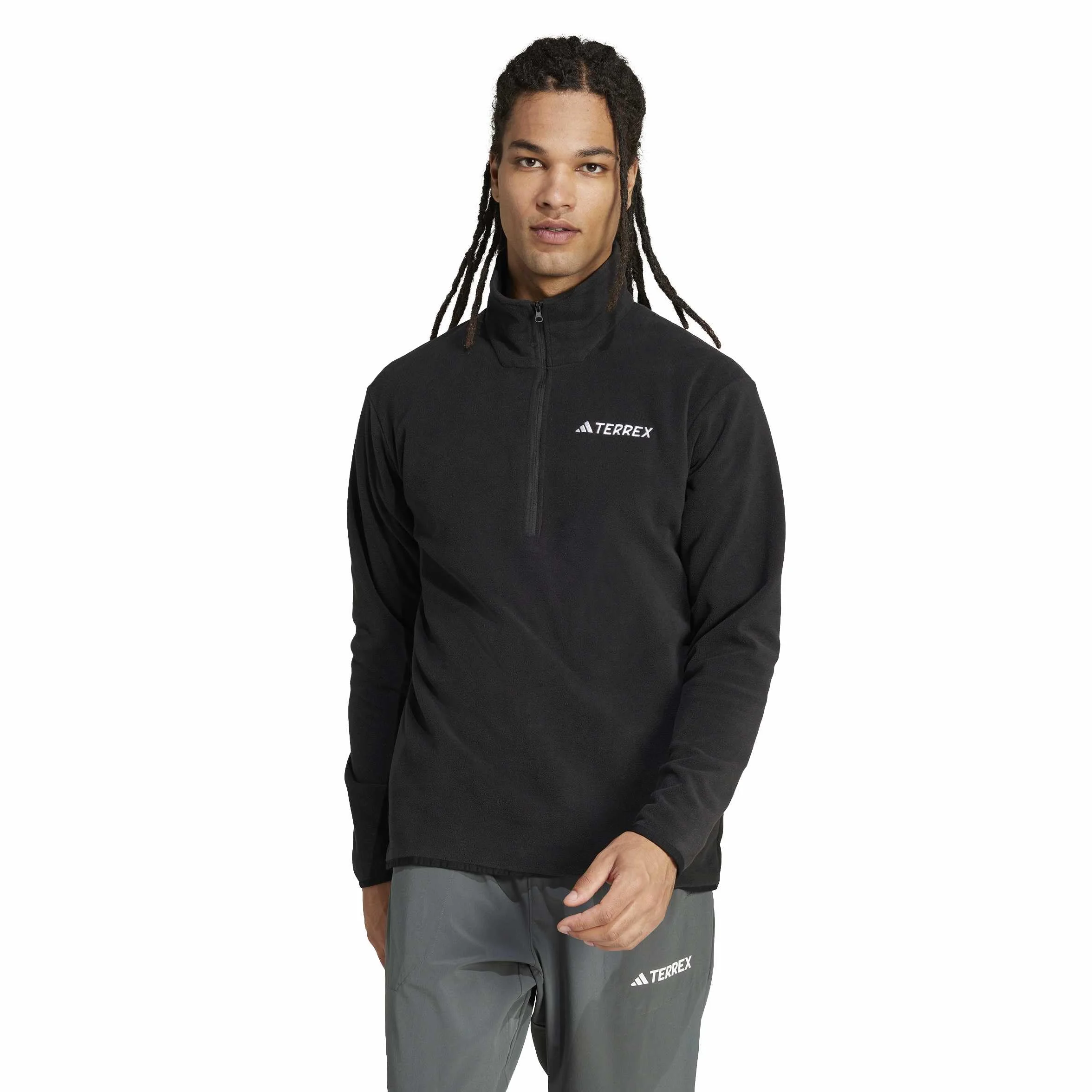 adidas Mężczyźni Terrex Multi Essentials Half Zip Fleece Jacket, black, XL