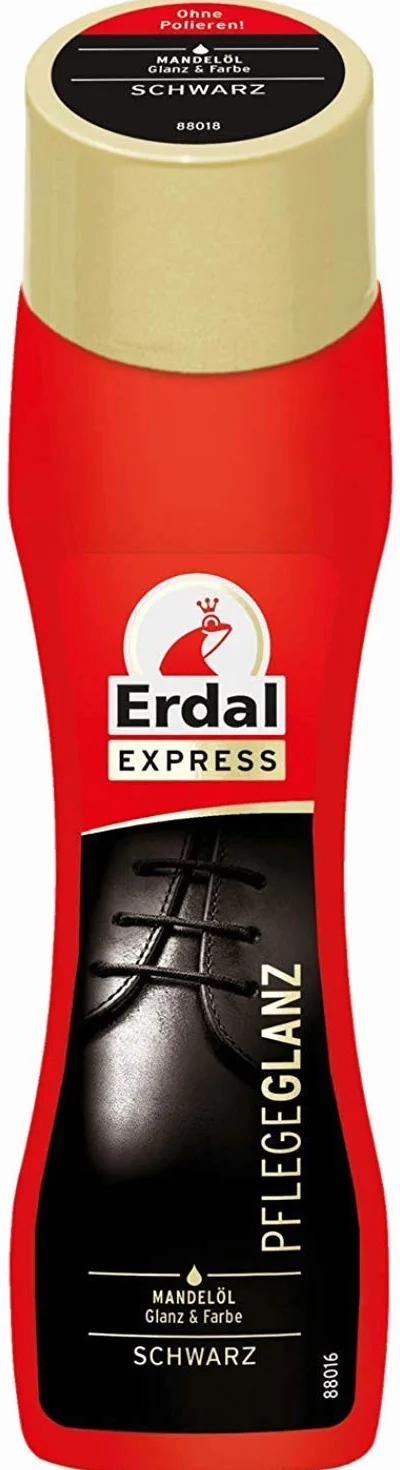 Erdal 2 x Express pielęgnacyjny połysk wszystkie kolory i czarny pasta do butów, olejek migdałowy odświeżający