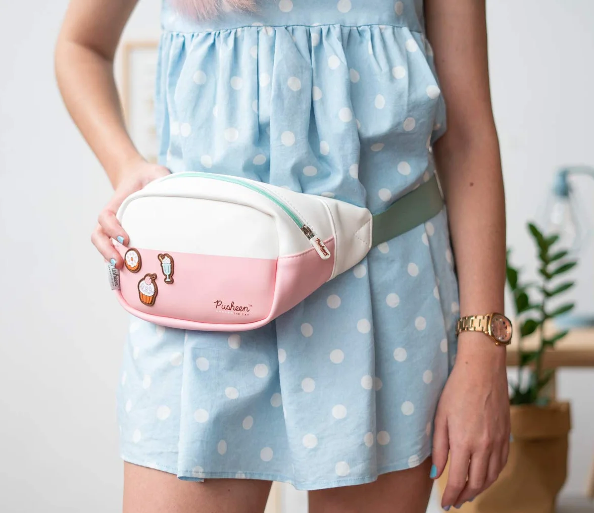 Grupo Erik Uniseks młody dorosły Taljepakke Pusheen Rose Collection akcesoria podróżne do torby na klatkę piersiową, torba biodrowa, standard UE, saszetka biodrowa, Standard, Kolekcja Pusheen Rose