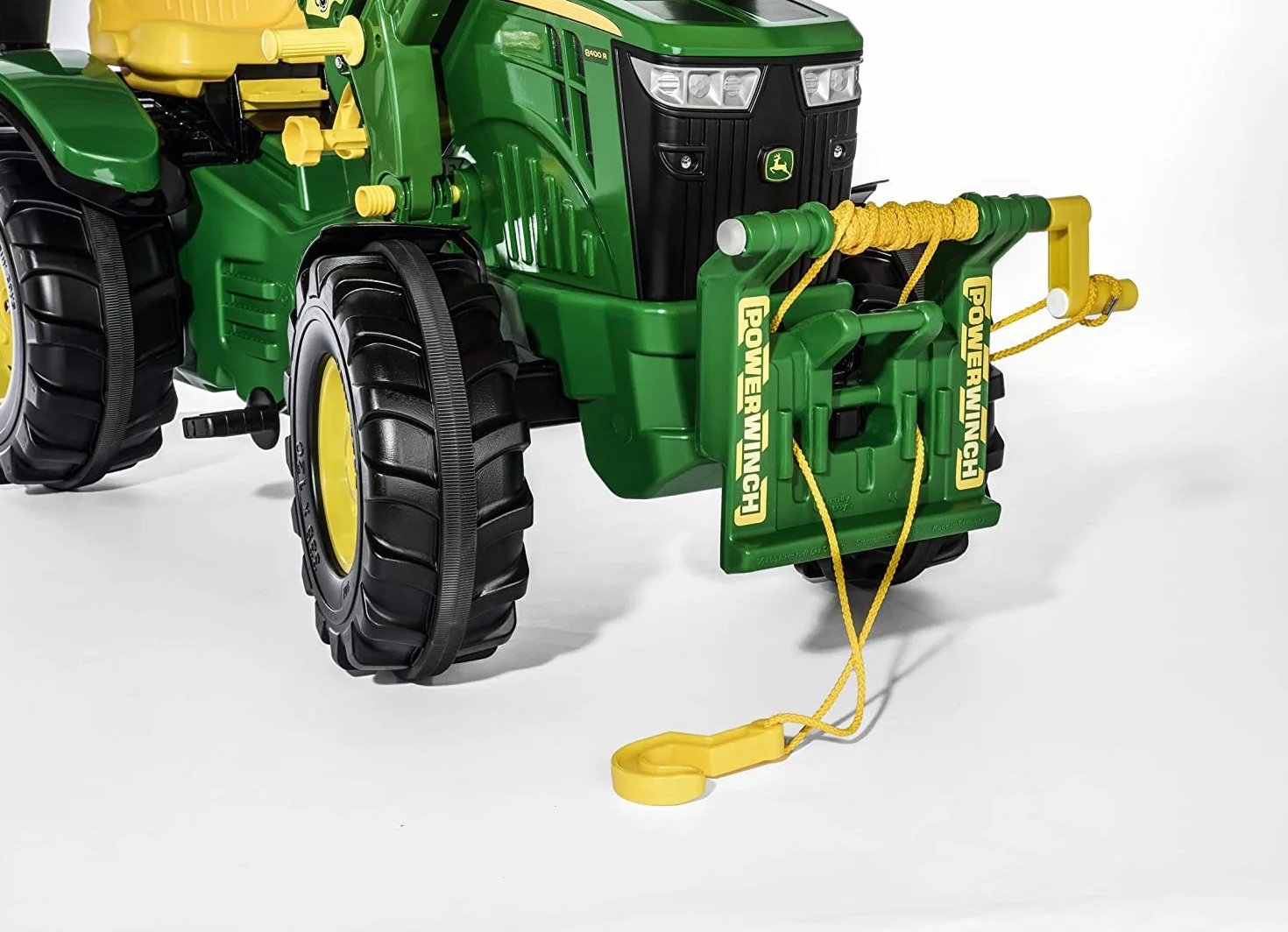 Rolly Toys rollyPowerwinch John Deere wciągarka linowa (do pojazdów RollyToys, montaż na sprzęgu przednim lub tylnym)