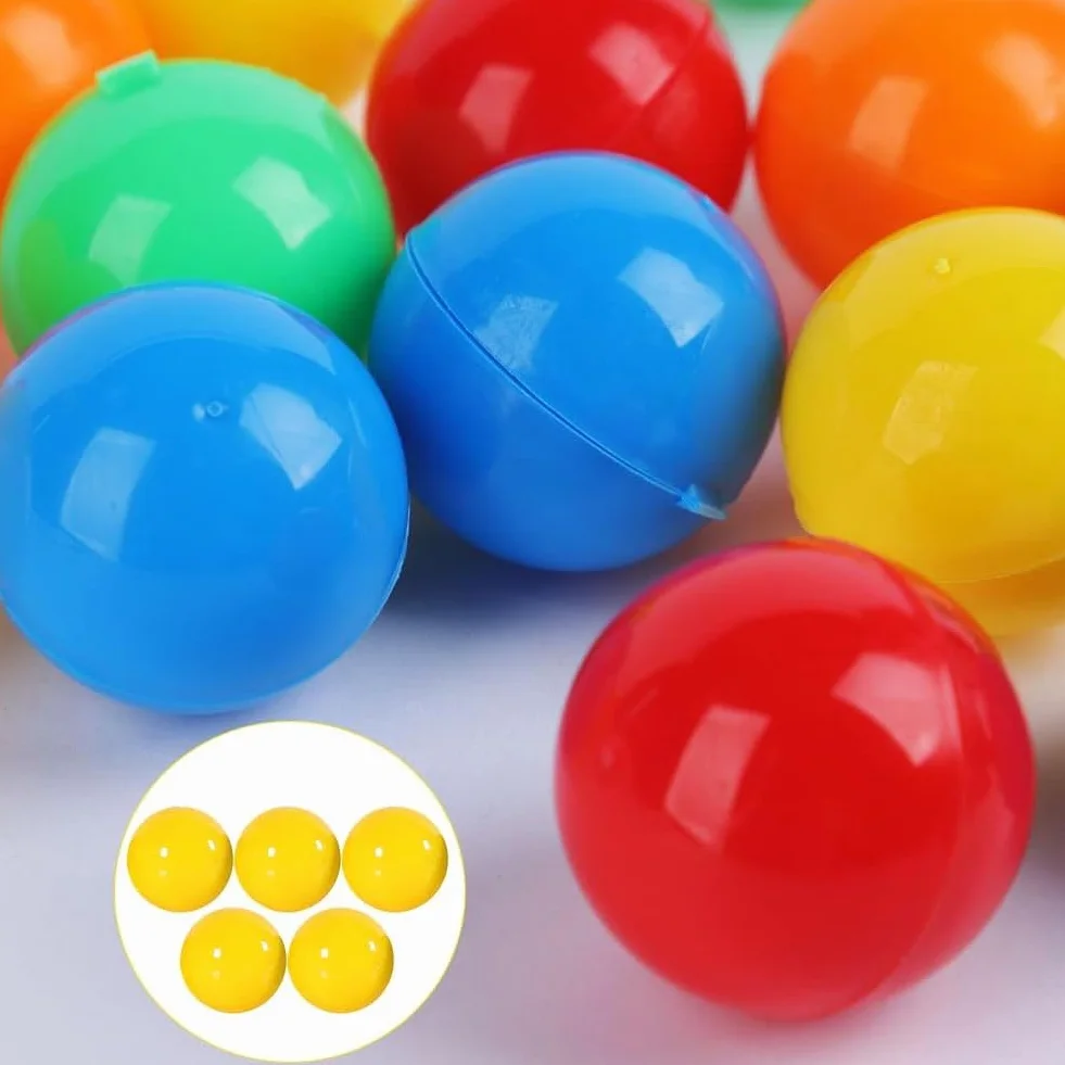 50 sztuk bombek loteryjnych, 3 cm, kulki loteryjne, kule do luzowania, na imprezy, kolorowe kulki bingo, do napełniania, ornament bez liczby, plastikowe kulki do wypełniania, do gier rodzinnych, gier