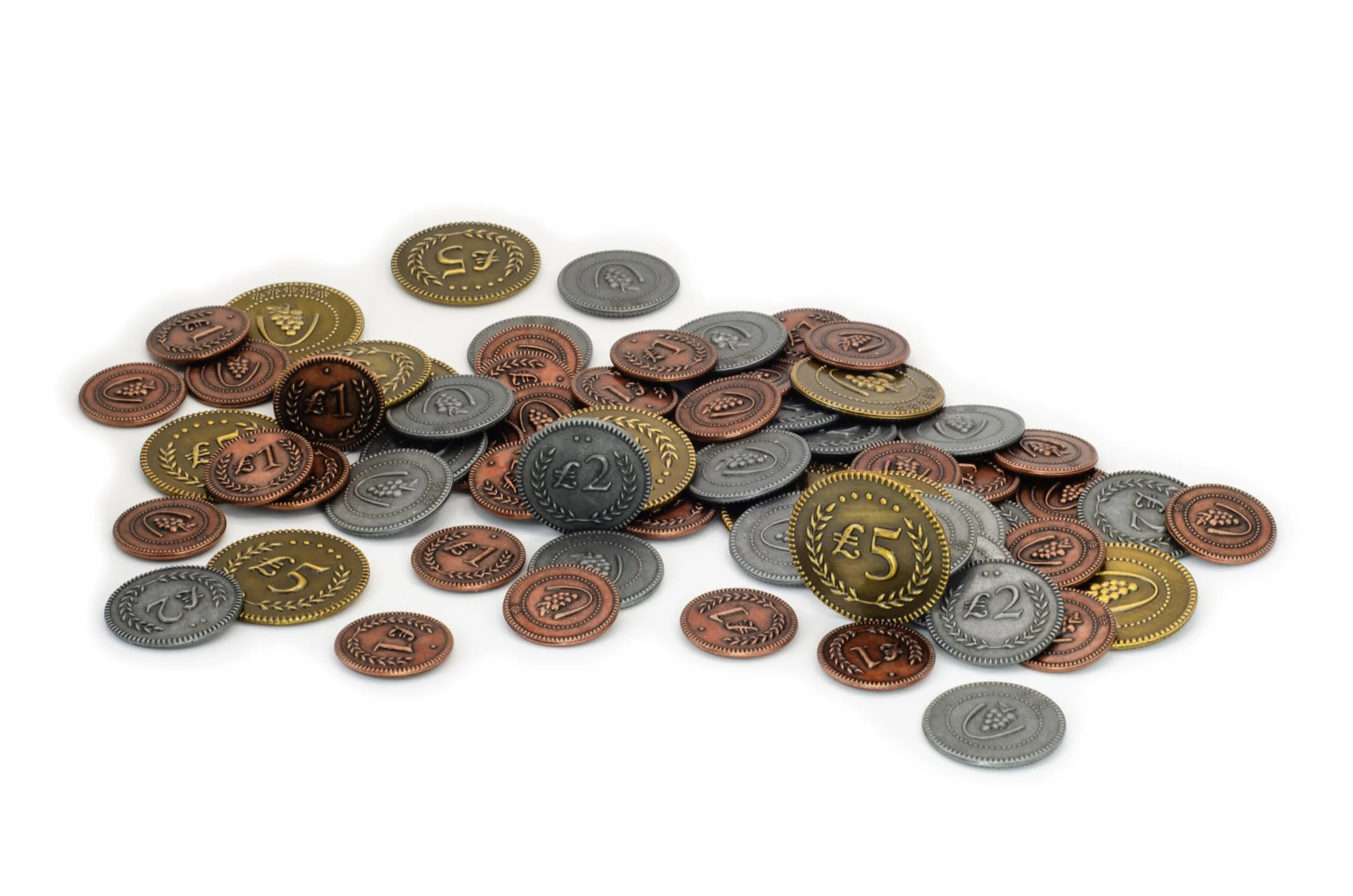 Stonemaier Games 304 - Viticulture Metal Lira Coins