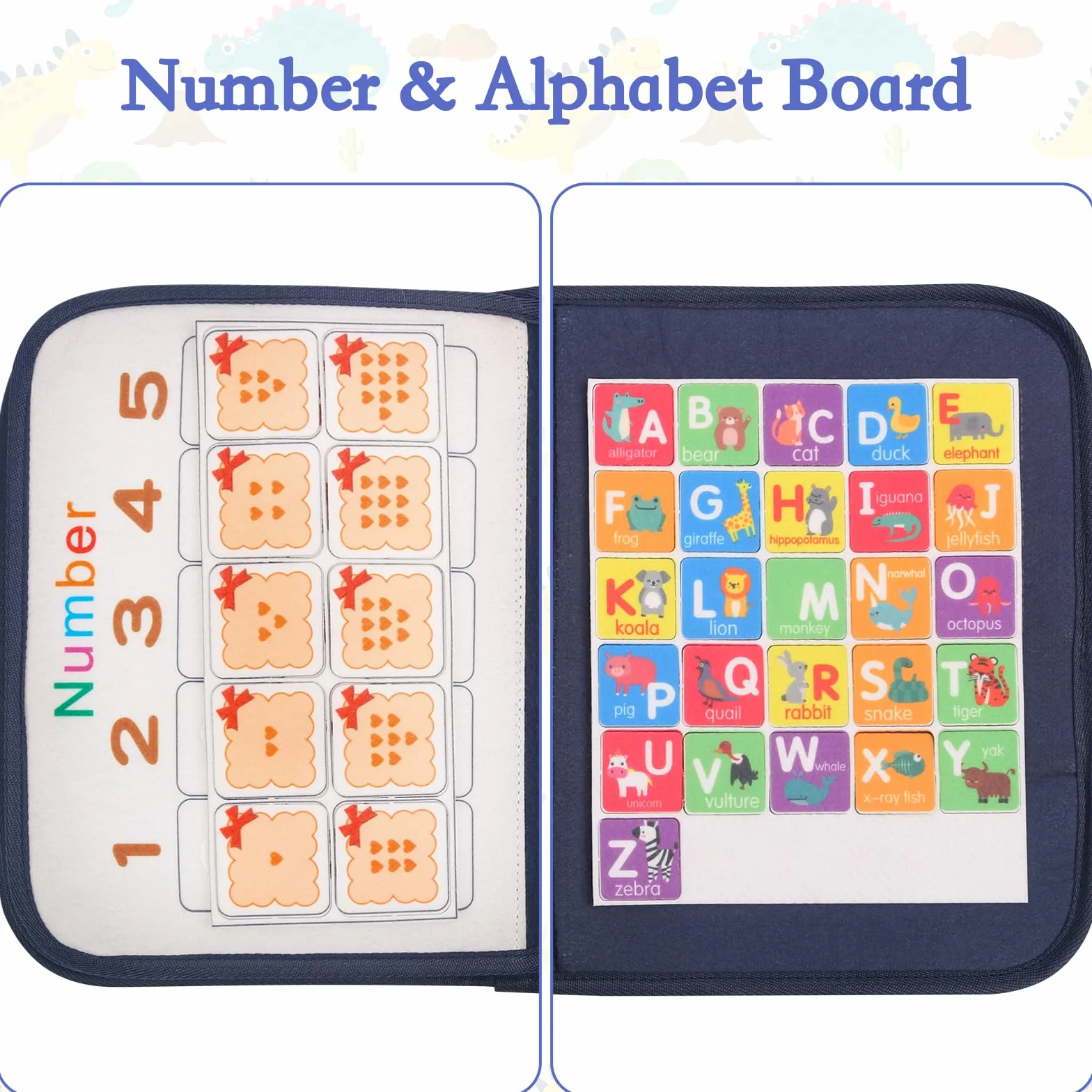 Withosent Busy Board dla małych dzieci, 4-warstwowa, przenośna deska do ćwiczeń Montessori, zabawka dla dzieci od 3 do 4 lat, dla dziewcząt, chłopców, do nauki podstawowej wiedzy