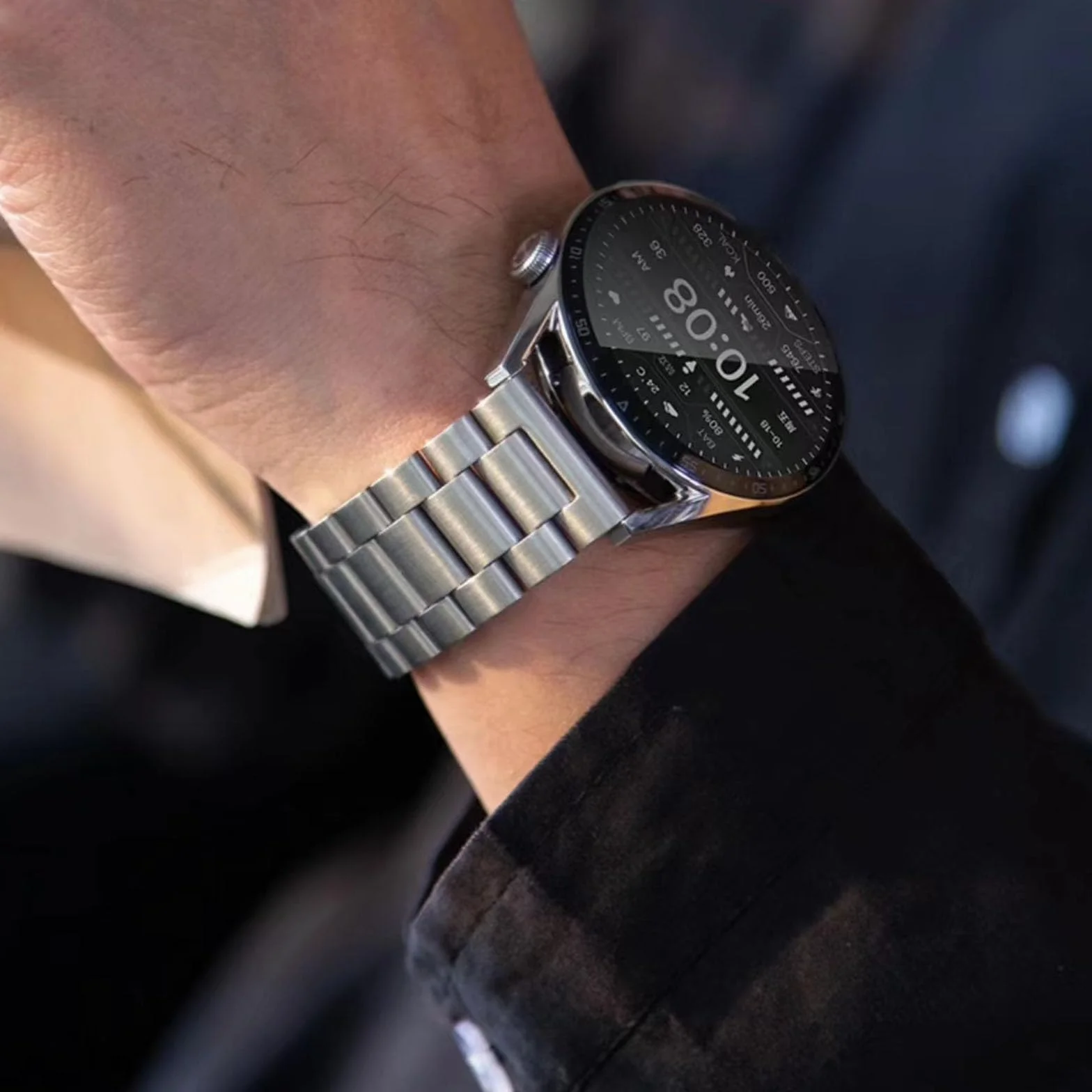 Taśma Metalowa ze Stali Nierdzewnej 16mm 18mm 20mm 22mm 24mm Szybkie Uwalnianie Metalowy Pasek Zegarka Wymiana Paska do Zegarka Inteligentnego Mężczyźni i Kobiety