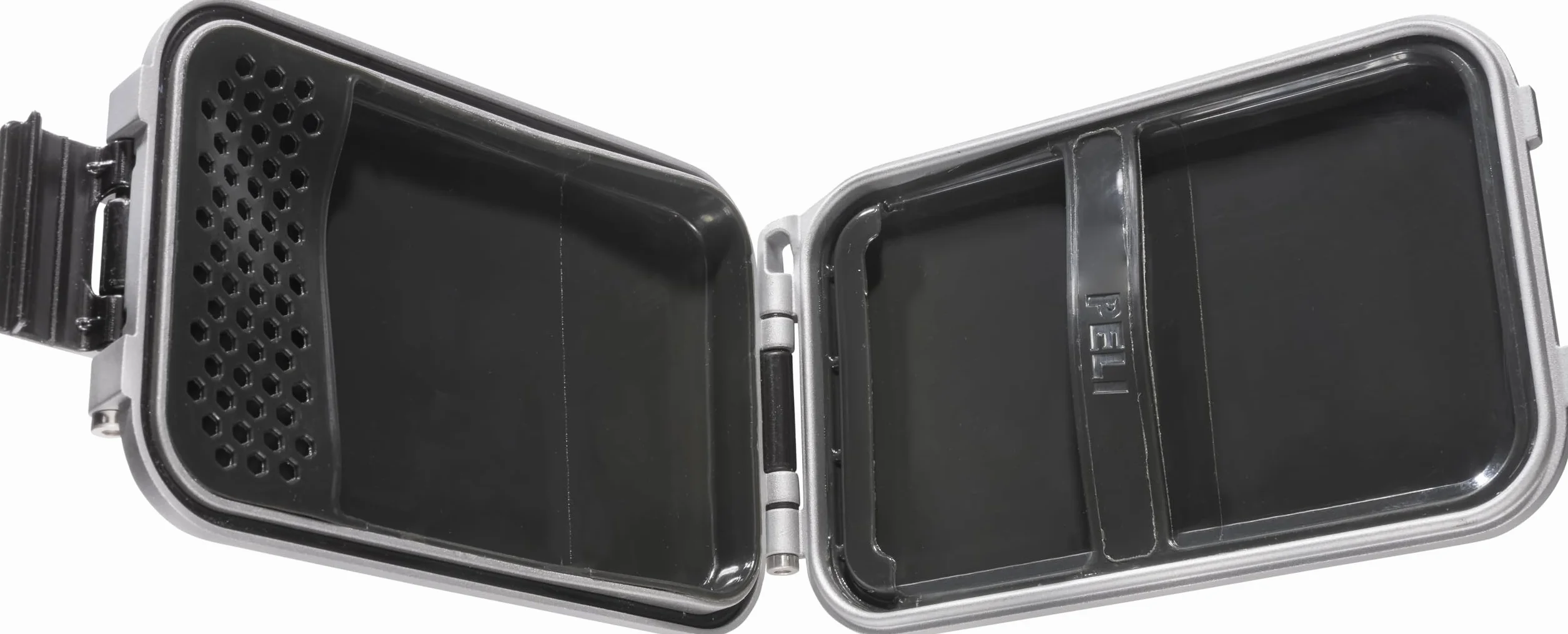 PELI Portfel z polem RF G5, anty-RFID, z ochroną przed hakowaniem i standardem wodoszczelności IP67, wyprodukowano w USA, Kolor: Srebrny