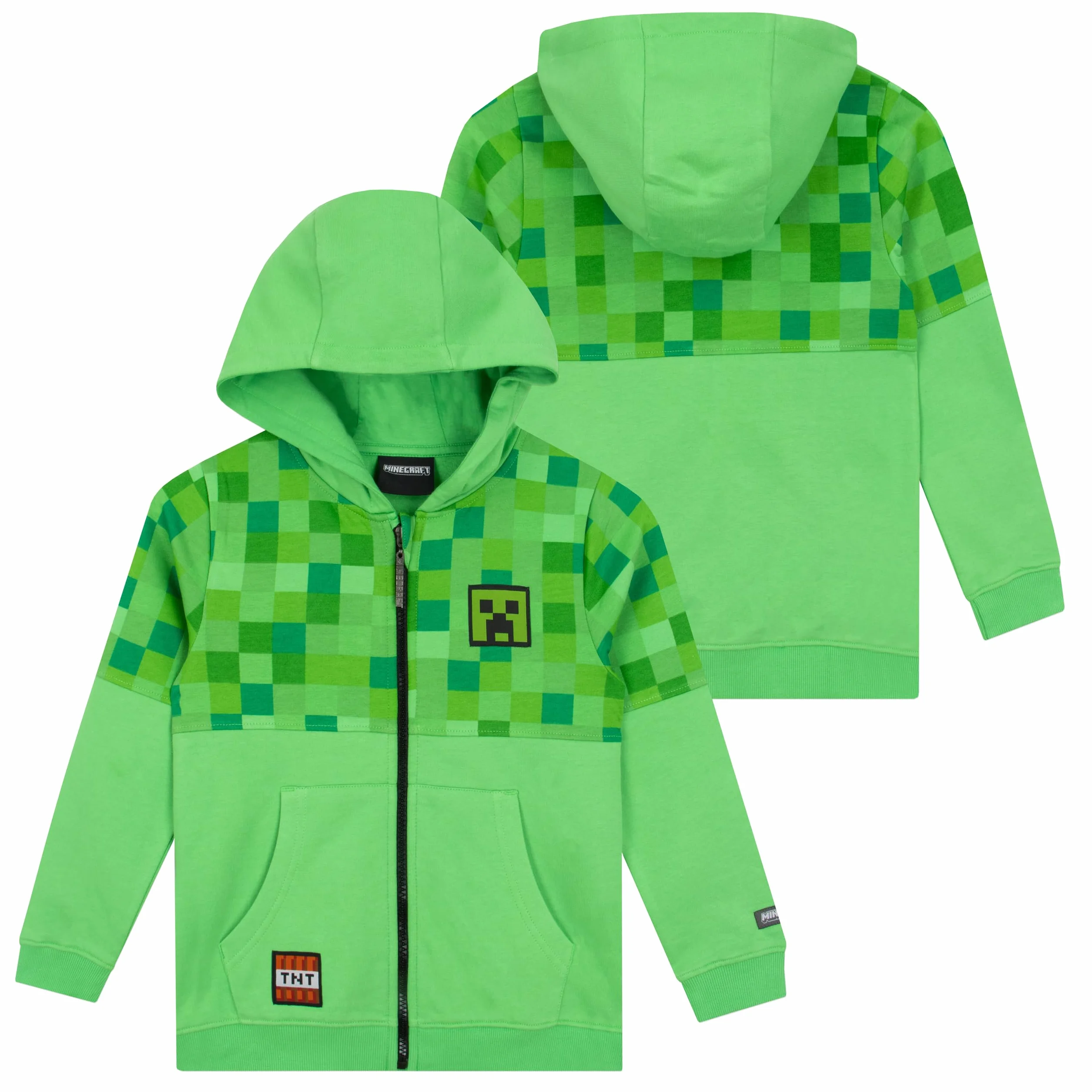 Minecraft Hoodie | Hoodie Gamingowy | Bluza z Zamkiem dla Chłopców | Bluzy dla Chłopców
