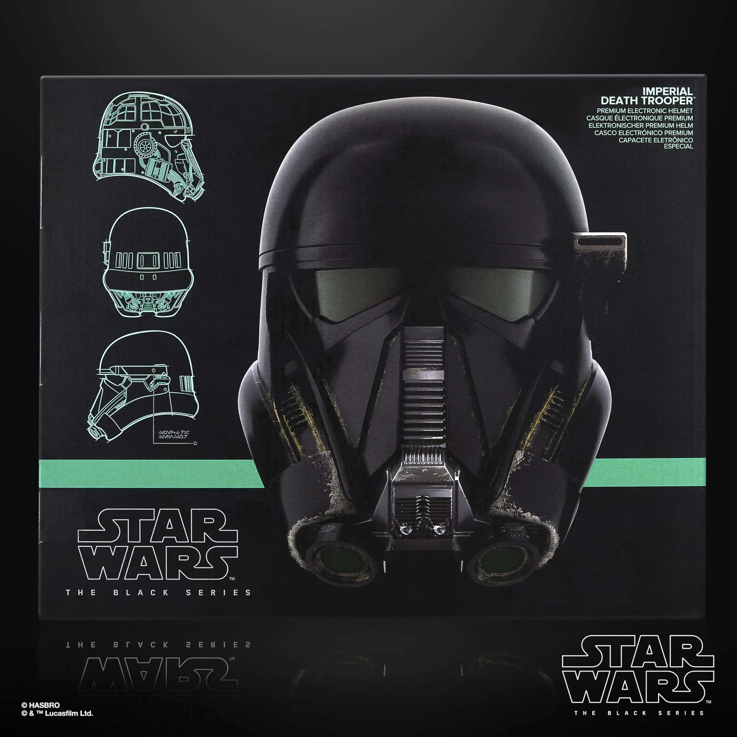 Hasbro Star Wars optymalnej jakości Elektroniczny Hełm Imperialnego Szturmowca Śmierci z Kolekcji Star Wars The Black Series, Zabawka Tematyczna dla Dorosłych