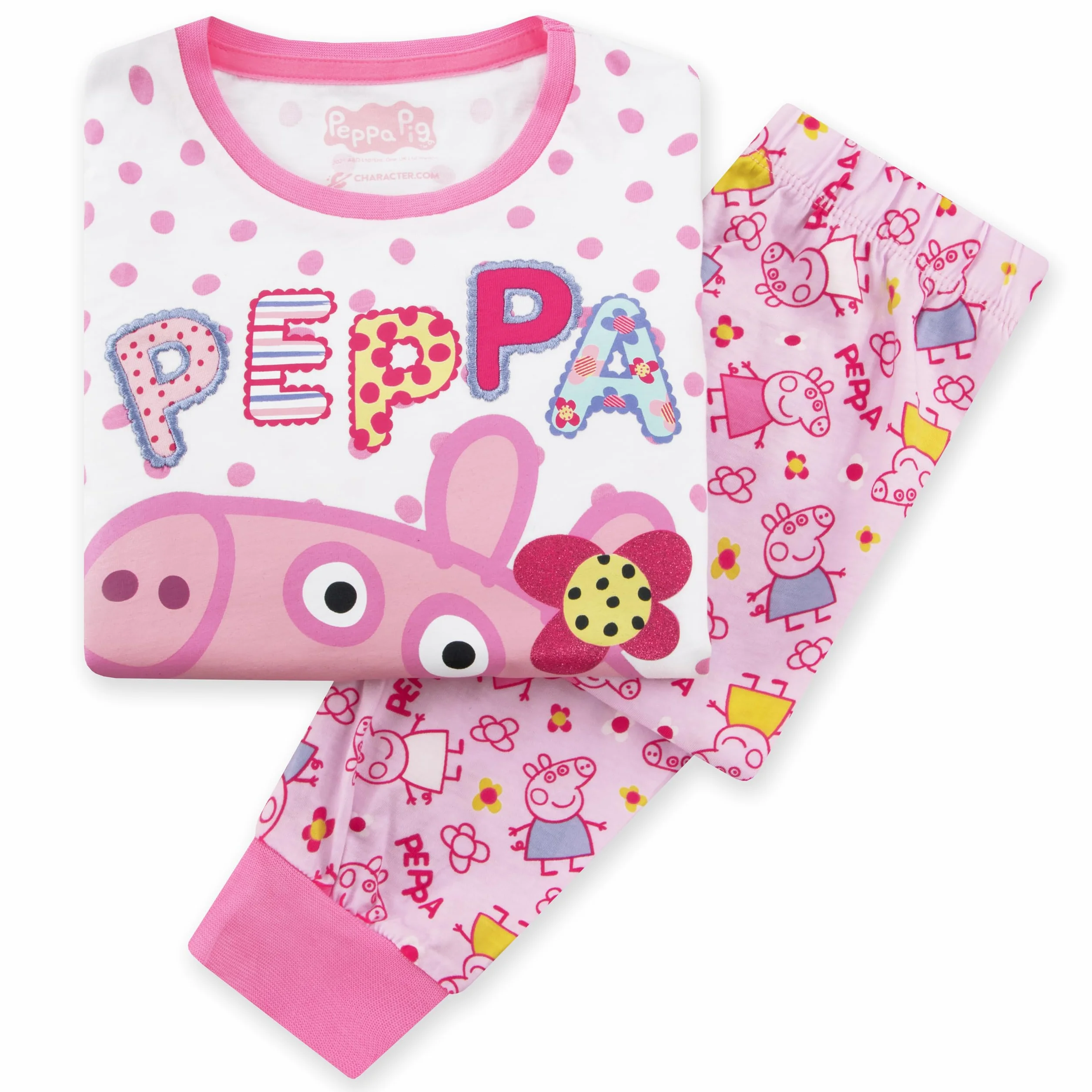 Peppa Pig Piżama, Dziewczęca Piżama Z Długim Rękawem, Dziecięca Piżam Peppa, Zestaw Piżam Dla Dziewczynek