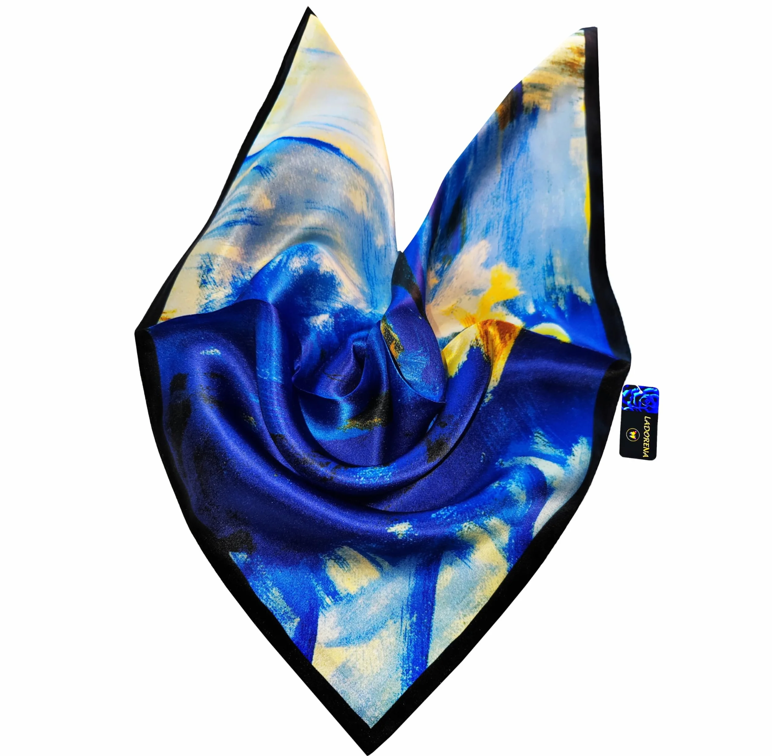 APASZKA STYLÓWKA 100% JEDWAB NATURALNY MORWOWY JEDWABNA CHUSTA MARKA JAKOŚĆ Q 53x53 cm LDS5503