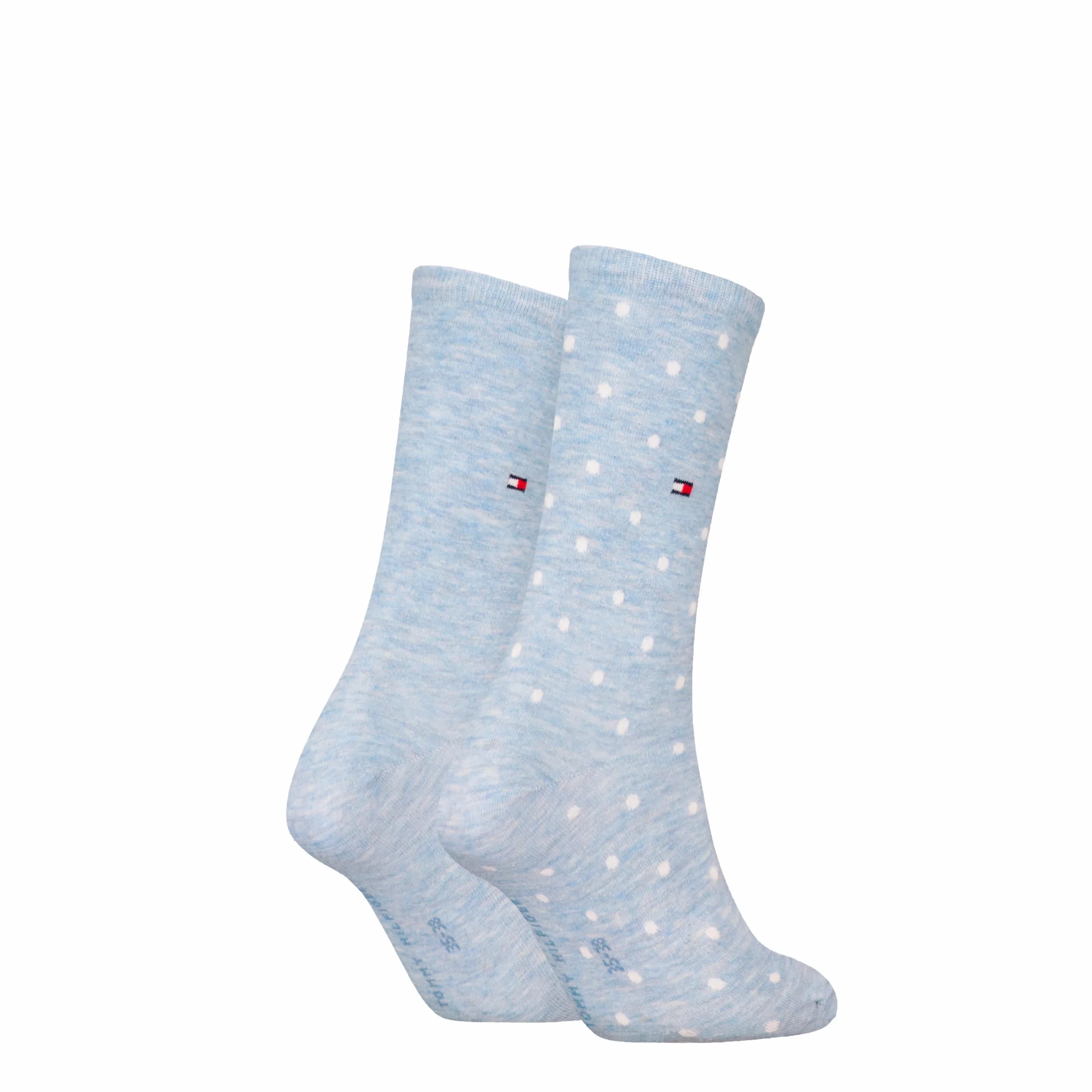 8719965009202 TH damskie skarpety w kropki, 2 pary, jasnoniebieski (light blue melange), 39-42 EU