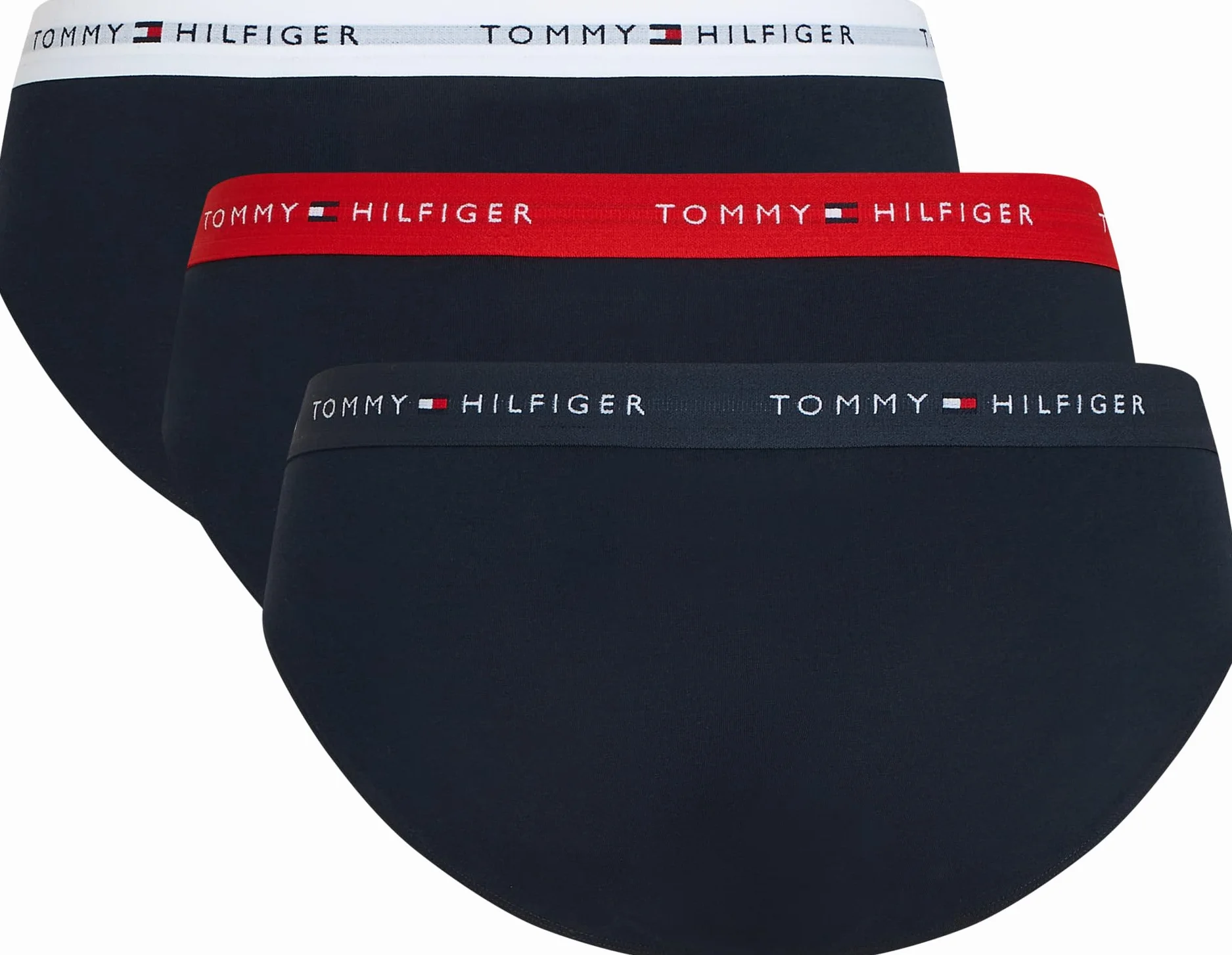 Tommy Hilfiger Majtki męskie, Czarny (Sky/Primary Red/White), XL