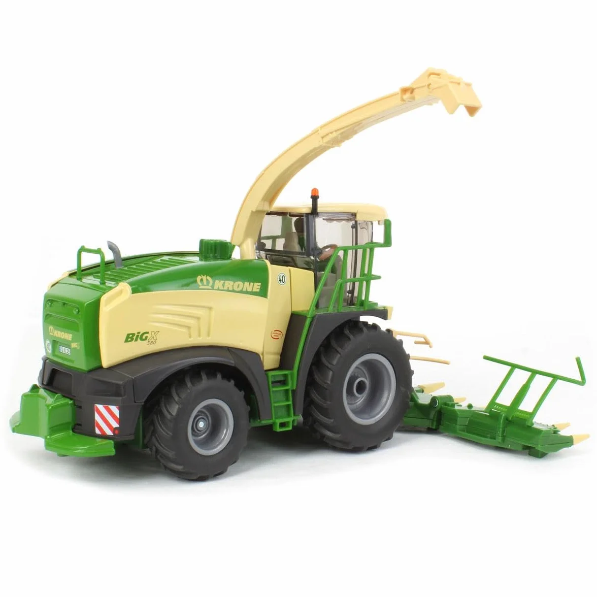siku 4066, Krone BiG X 580 Forage Harvester, 1:32, Metal/Plastic, Green/Yellow, Movable parts, Multifunctional
