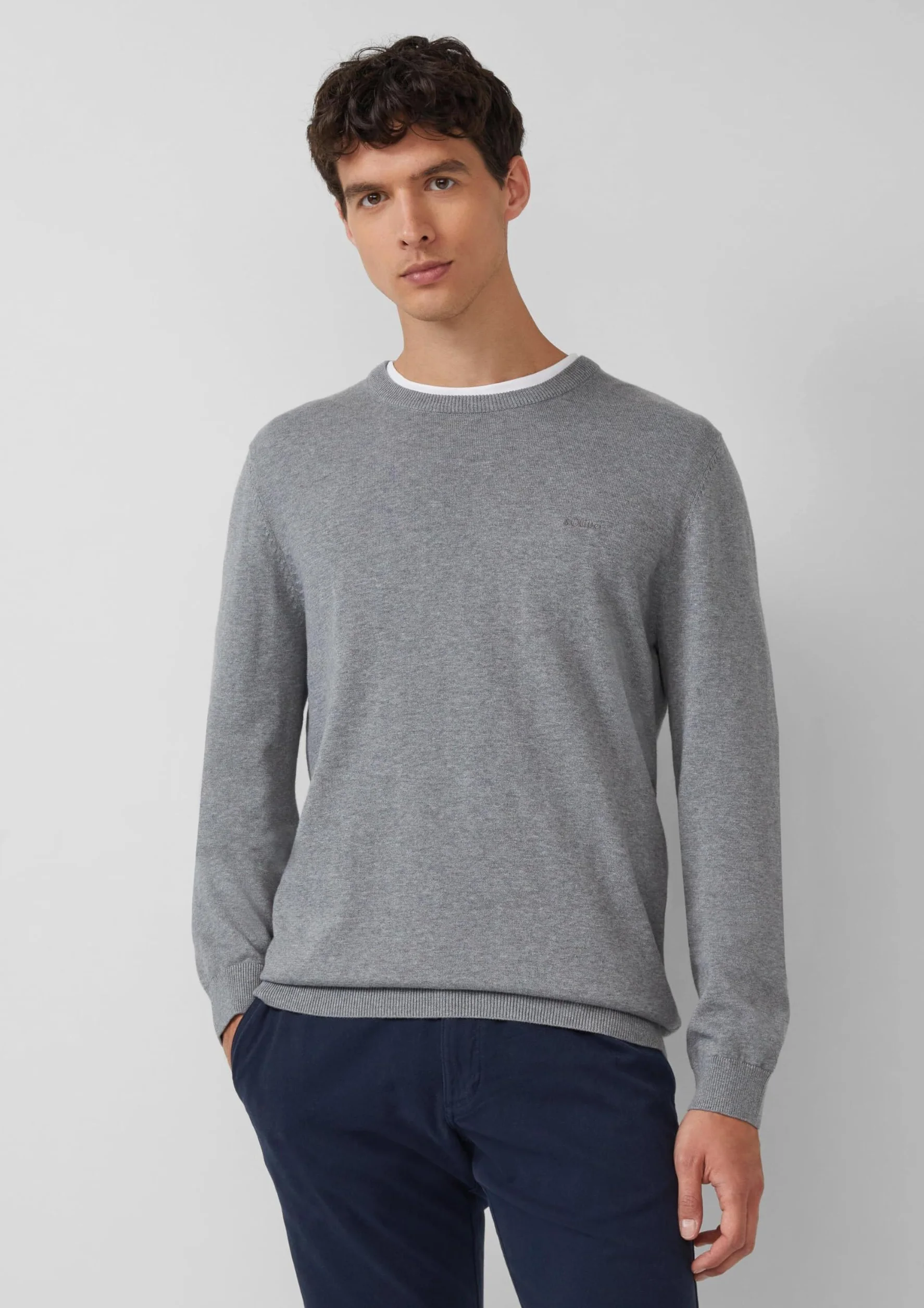 s.Oliver Sweter męski, 92w0 szary, M