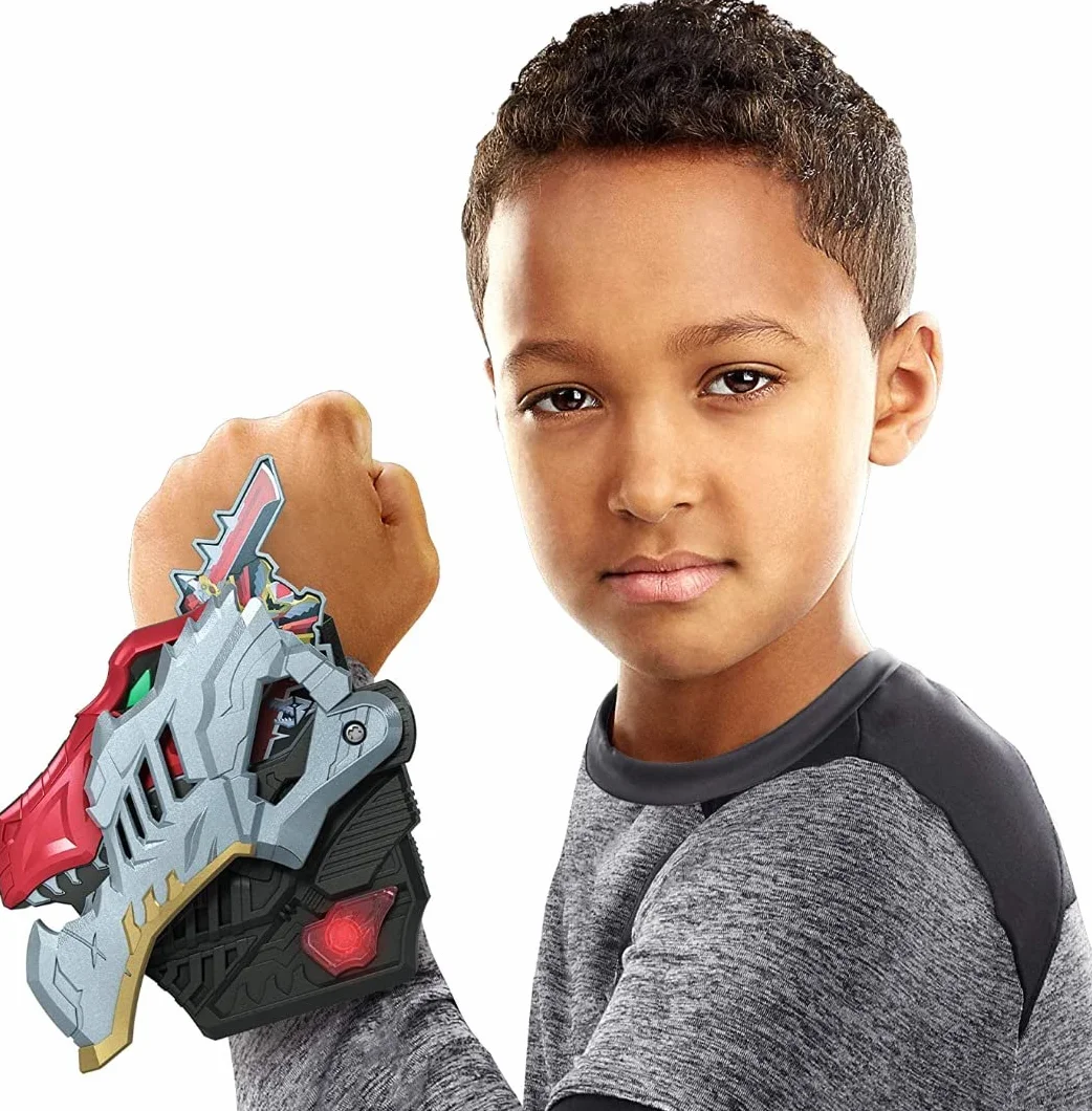 Power Rangers Dino Fury Morpher Elektroniczna zabawka ze światłami i dźwiękami zawiera Dino Fury Key inspirowany programem telewizyjnym