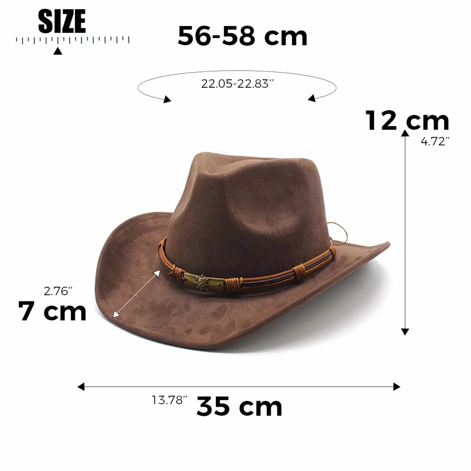 Unisex szerokie rondo, panama, western, kapelusz kowbojski, styl etniczny, kapelusz kowbojski z dekoracją linową dla kobiet i mężczyzn