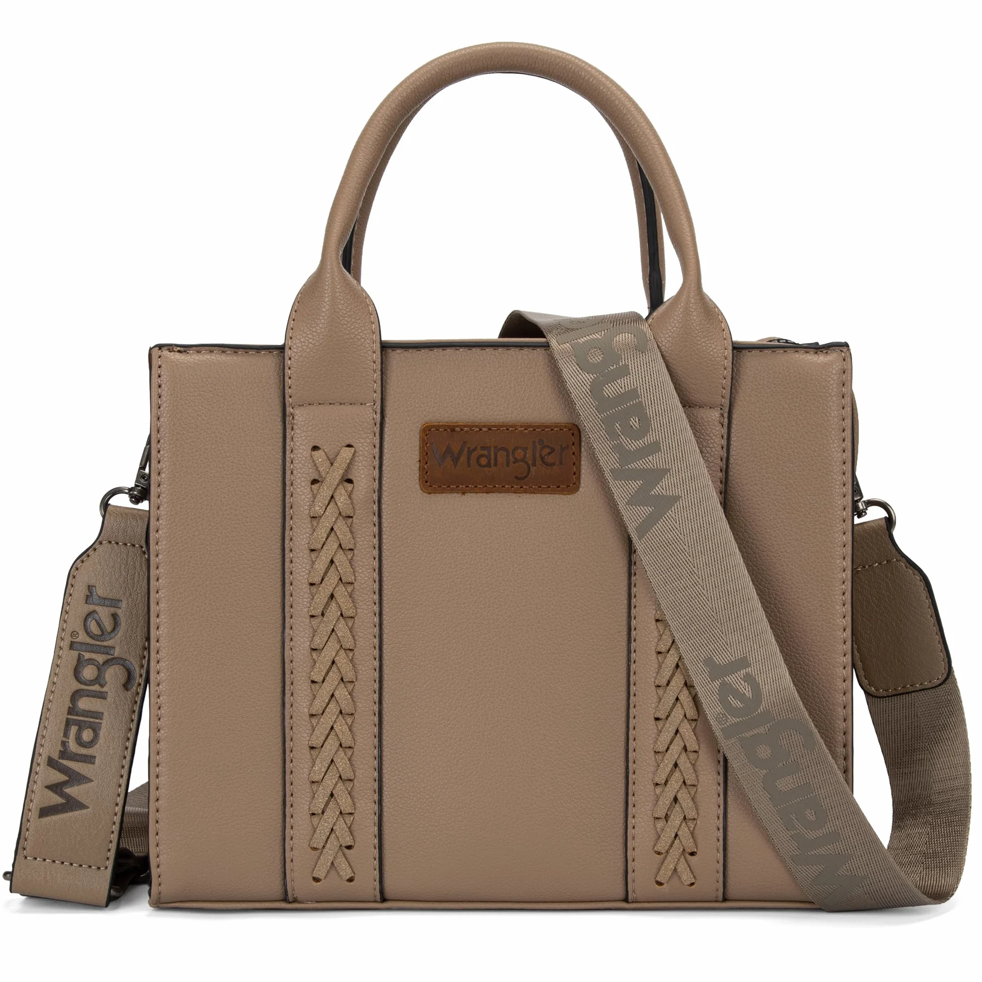 Montana West Totes Kobiety Wrangler Tote Bag for Women Zipper Shoulder Handbag