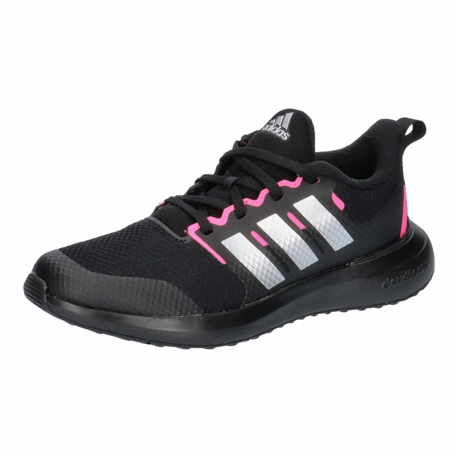 adidas Uniseks - dzieci FortaRun 2.0 Shoes Kids, core black/silver met/pink, 36 2/3 EU