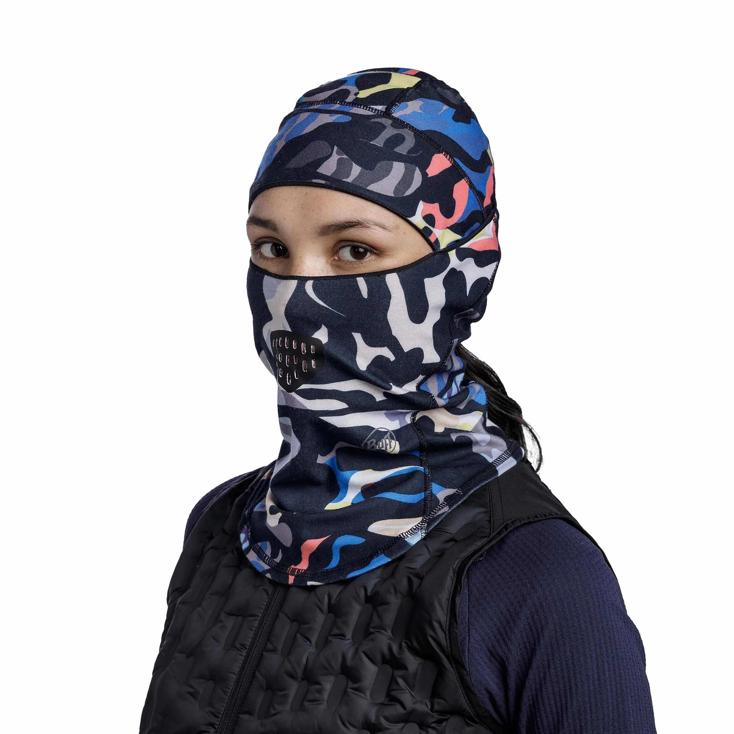 BUFF®| Balaclava Thermonet Ciepła, wygodna, materiały z recyklingu, lekka, oddychająca, izolacja termiczna, śnieg Chłopiec Dziewczynka