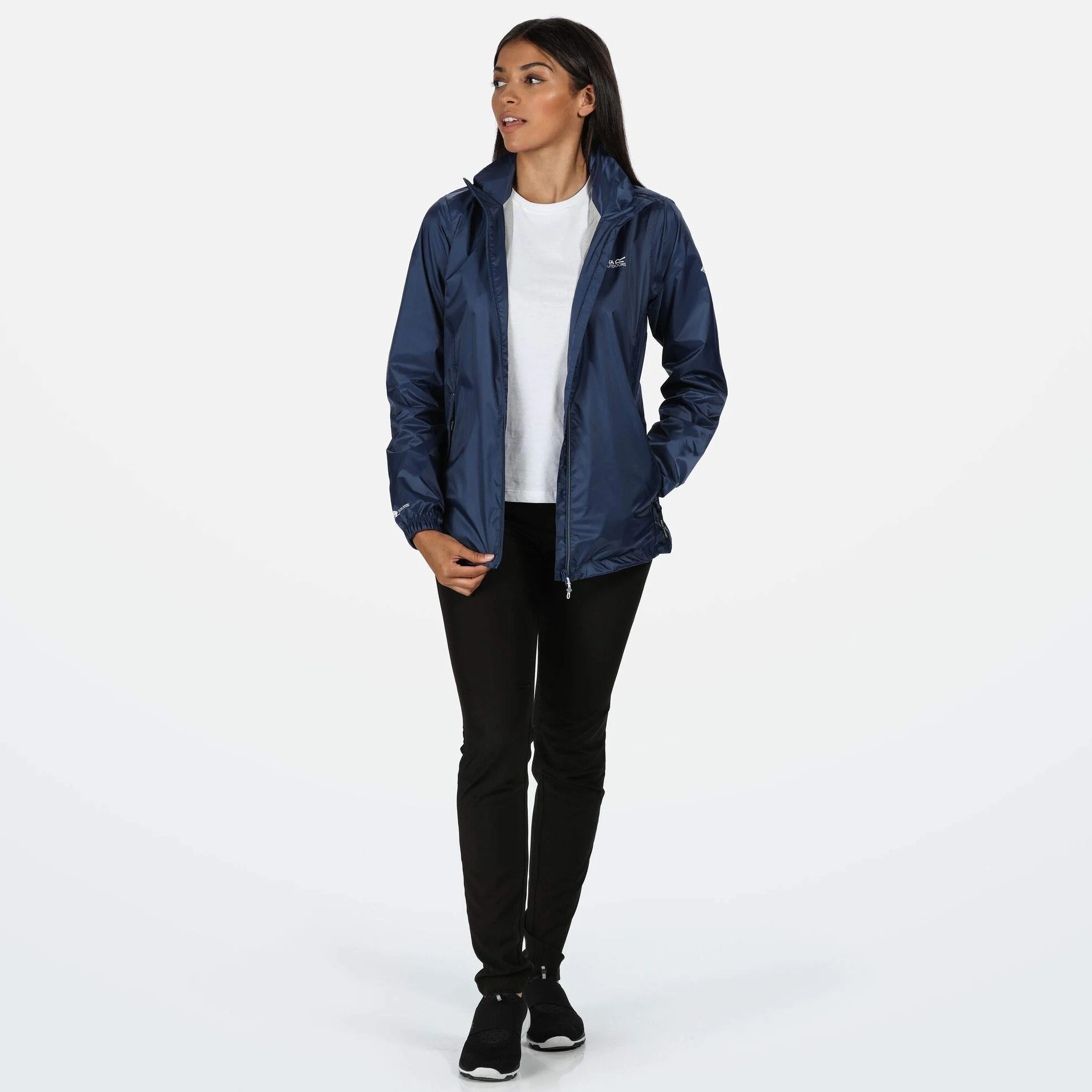 Regatta Kurtki wodoszczelne damski Corinne IV' Lightweight Packaway Breathable Taped Seams Mesh Lined