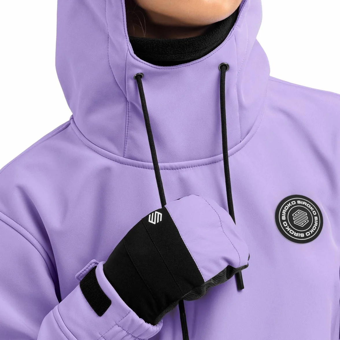 SIROKO - Kurtka Snowboardowa dla Kobiet Siroko W1-W Snowy - XXS - Lawenda