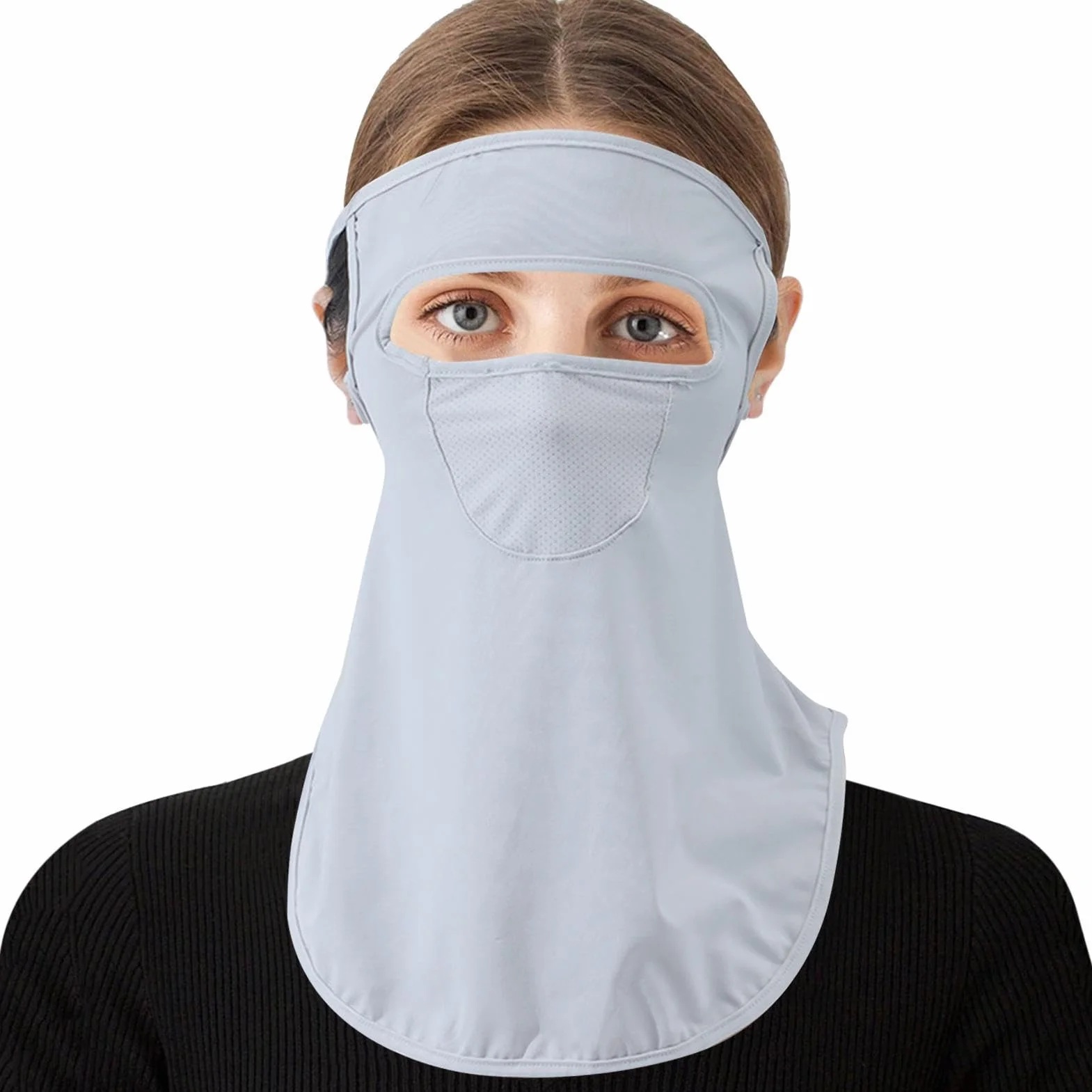 Pologmase - Kominiarki cza?o twarz,Ochraniacze szyj? UPF 50 Ice Silk Head Cover - Pe? os?ona twarzy kominiarki, pe? os?ona g?owy chod?ca s?o?ca, os?ona twarzy w?dkarskiej chodzenie