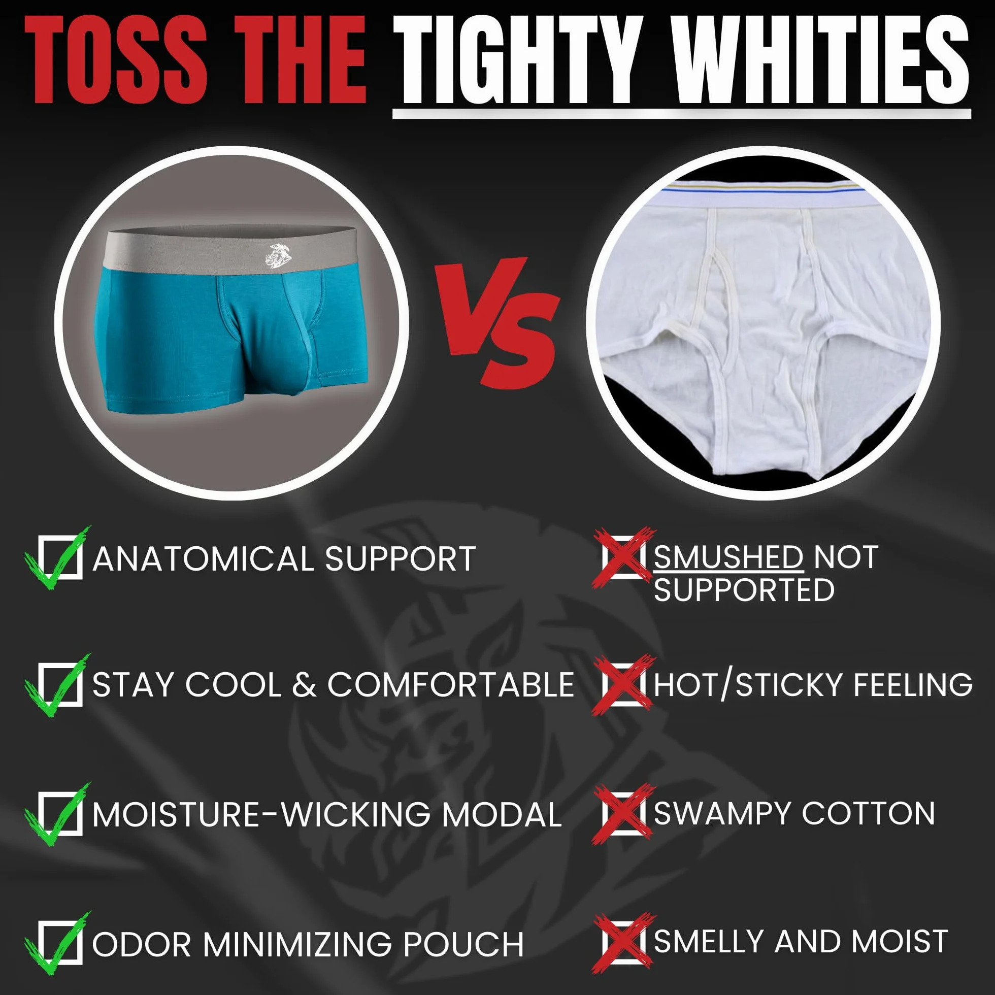 Real Men Bulge Enhancing Pouch Bielizna dla mężczyzn, zestaw 1, 3 i 6 sztuk, modalne bokserki ABCD