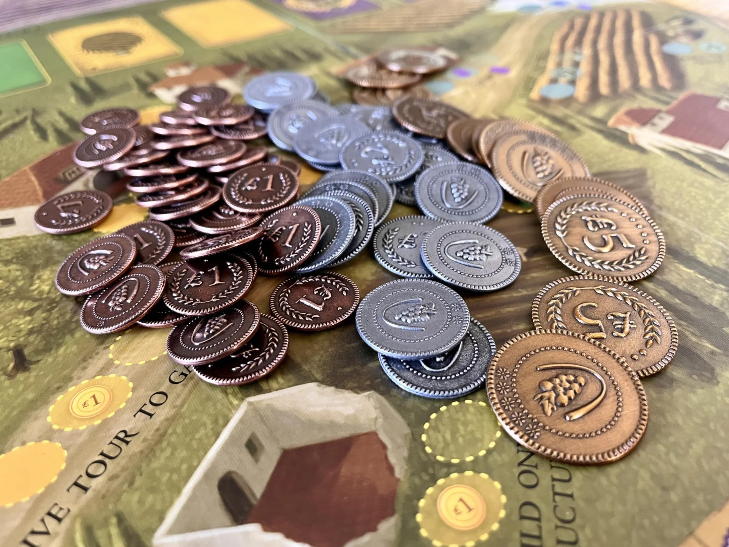 Stonemaier Games 304 - Viticulture Metal Lira Coins
