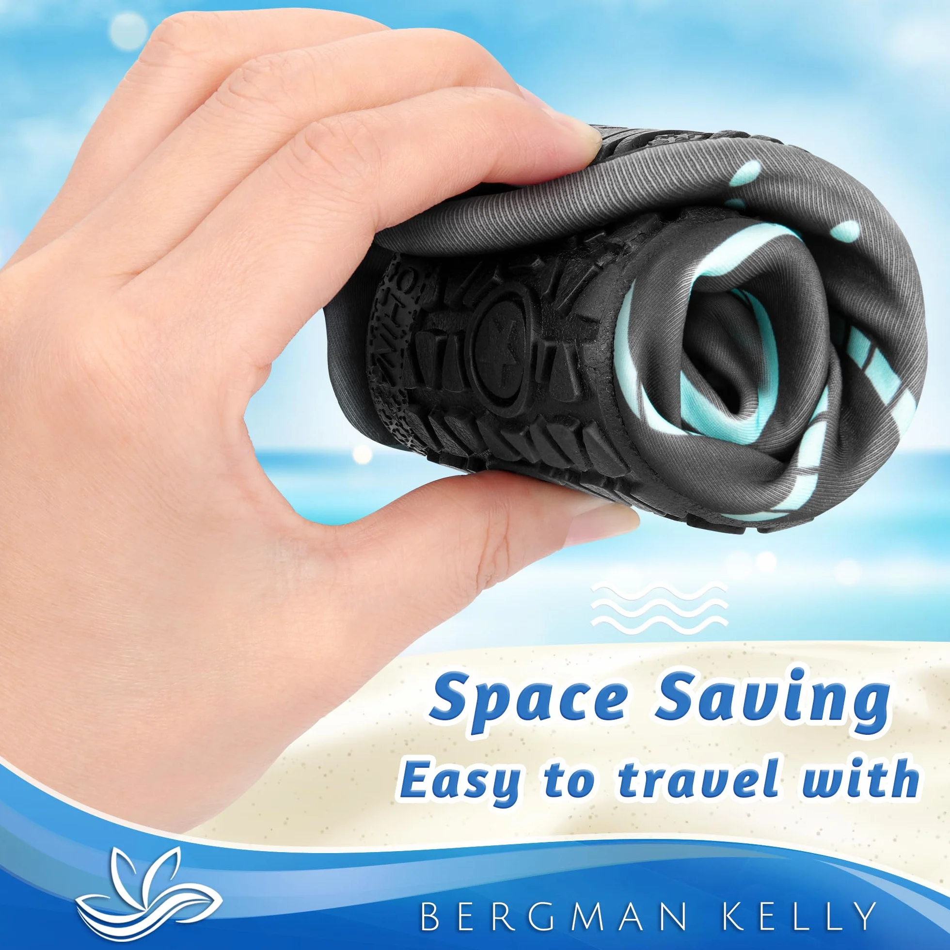 Bergman Kelly - Men's & Women's - Water Shoes - Multiple Sizes - Anti-Slip & Quick Drying Water Socks - Honeycomb Collection