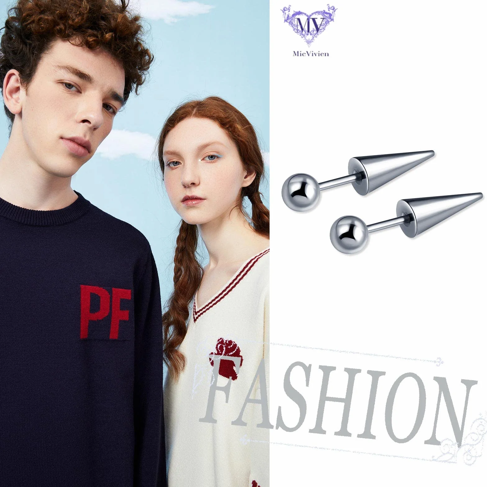 Kolce kulkowe do chrząstki kolczyki ze stali nierdzewnej 18 Gauge wkręty do przekłuwania uszu kolczyki kolce kolczyki punkowe stożek Edgy Tragus Post Studs Unisex, Stal nierdzewna, Bez