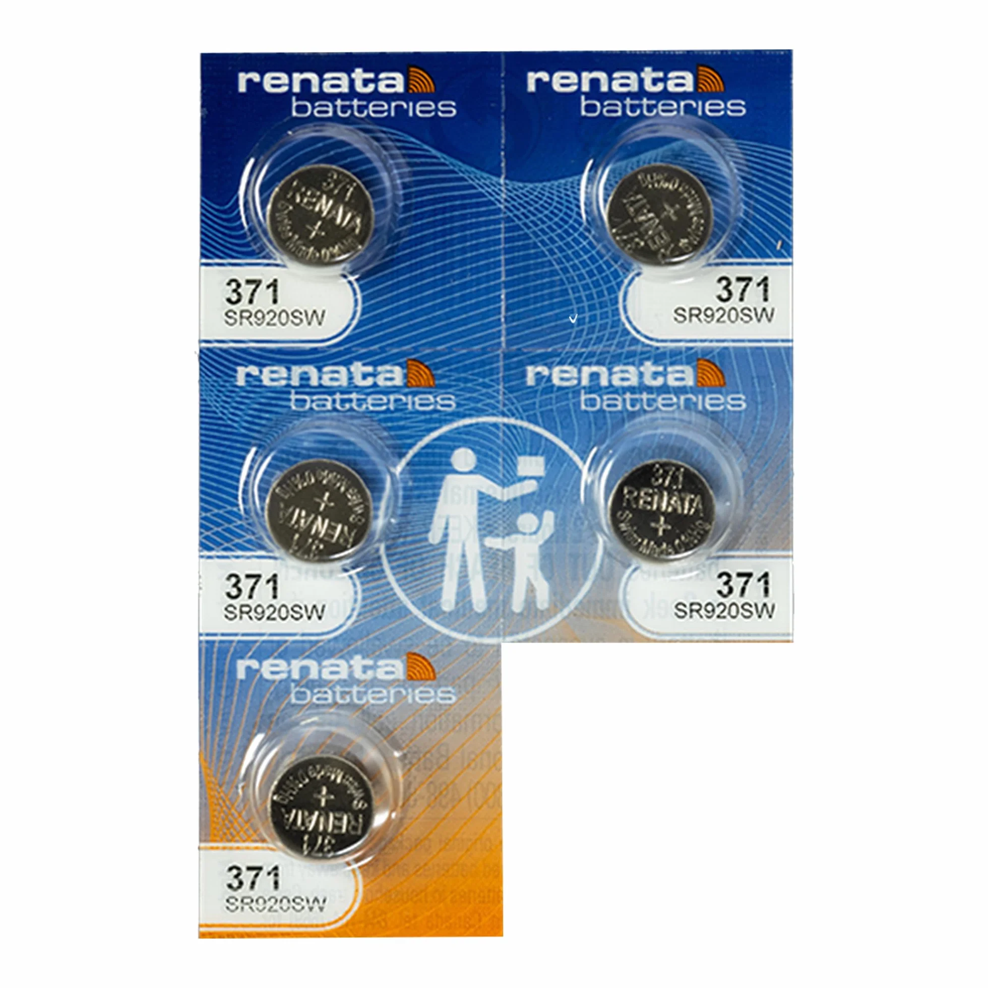 Renata 371 Srebrno-Oksydowa bateria -, 5 sztuk