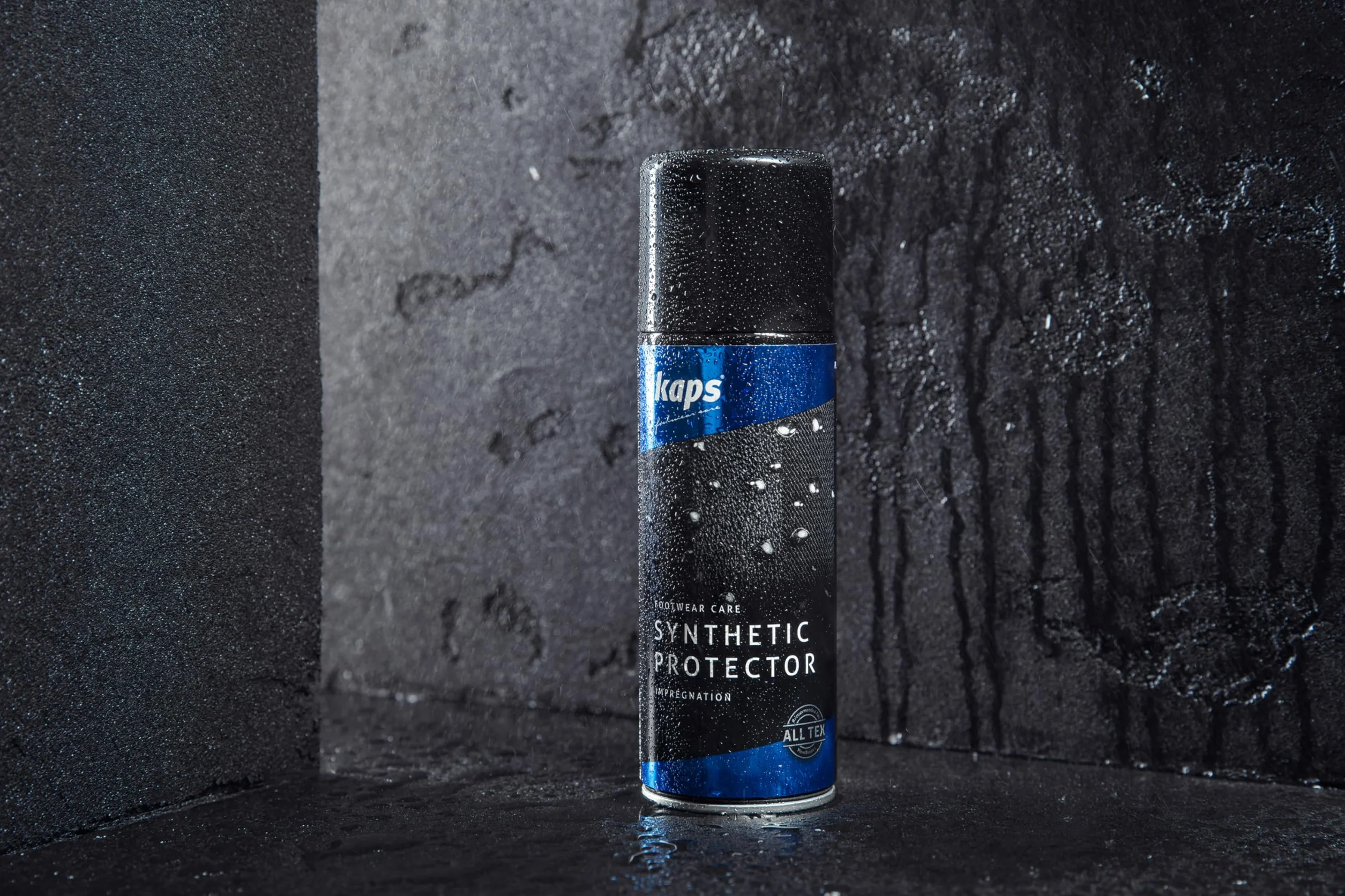Kaps Synthetic Protector - Impregnat w Sprayu do Obuwia i Odzieży, Do Skór Syntetycznych, Gładkich, Zamszu, Nubuku oraz Delikatnych Materiałów Tekstylnych.