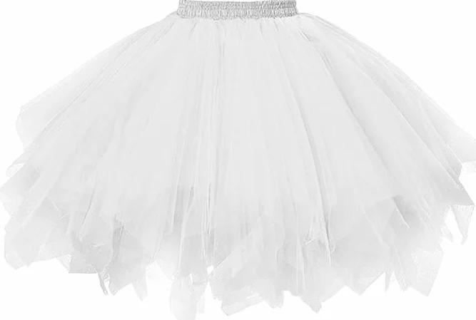 Damska spódnica tiulowa w stylu lat 50., elastyczna spódnica baletowa, tutu, spódnica baletowa, spódnica do tańca, sukienka baletowa, sukienka balowa, krótka sukienka retro, cosplay, sukienka