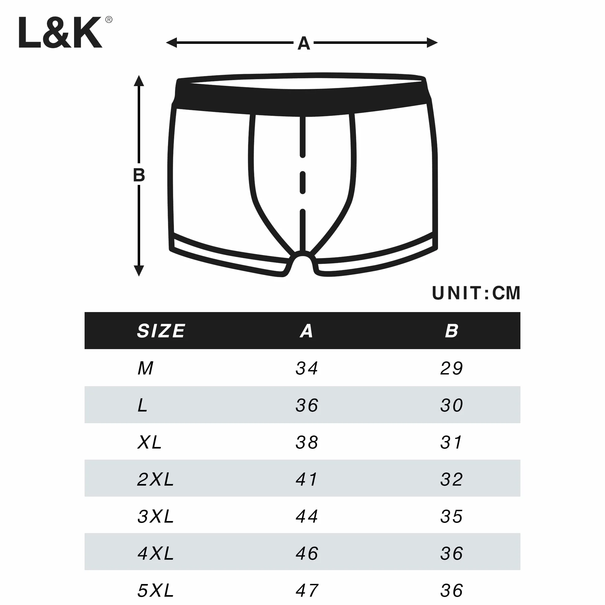 L&K Bokserki męskie w stylu retro, 10 sztuk, bawełna, czarne, wielokolorowe majtki 1116