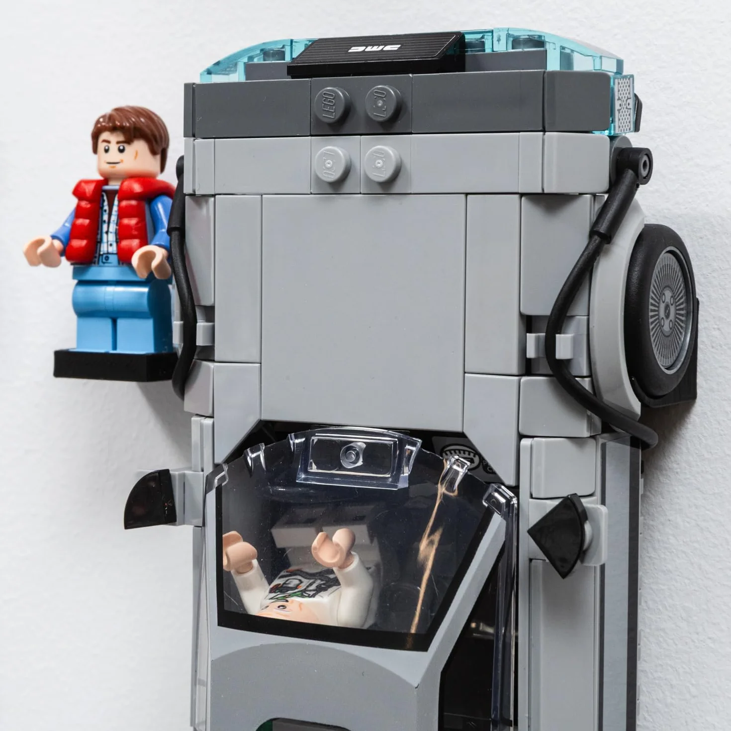 10 x haczyki do montażu ściennego, kompatybilne z samochodami LEGO Speed Champions ze stojakami na kierowcę – wyprodukowane w Wielkiej Brytanii, sprzęt w zestawie – zestawy nie wchodzą w zakres