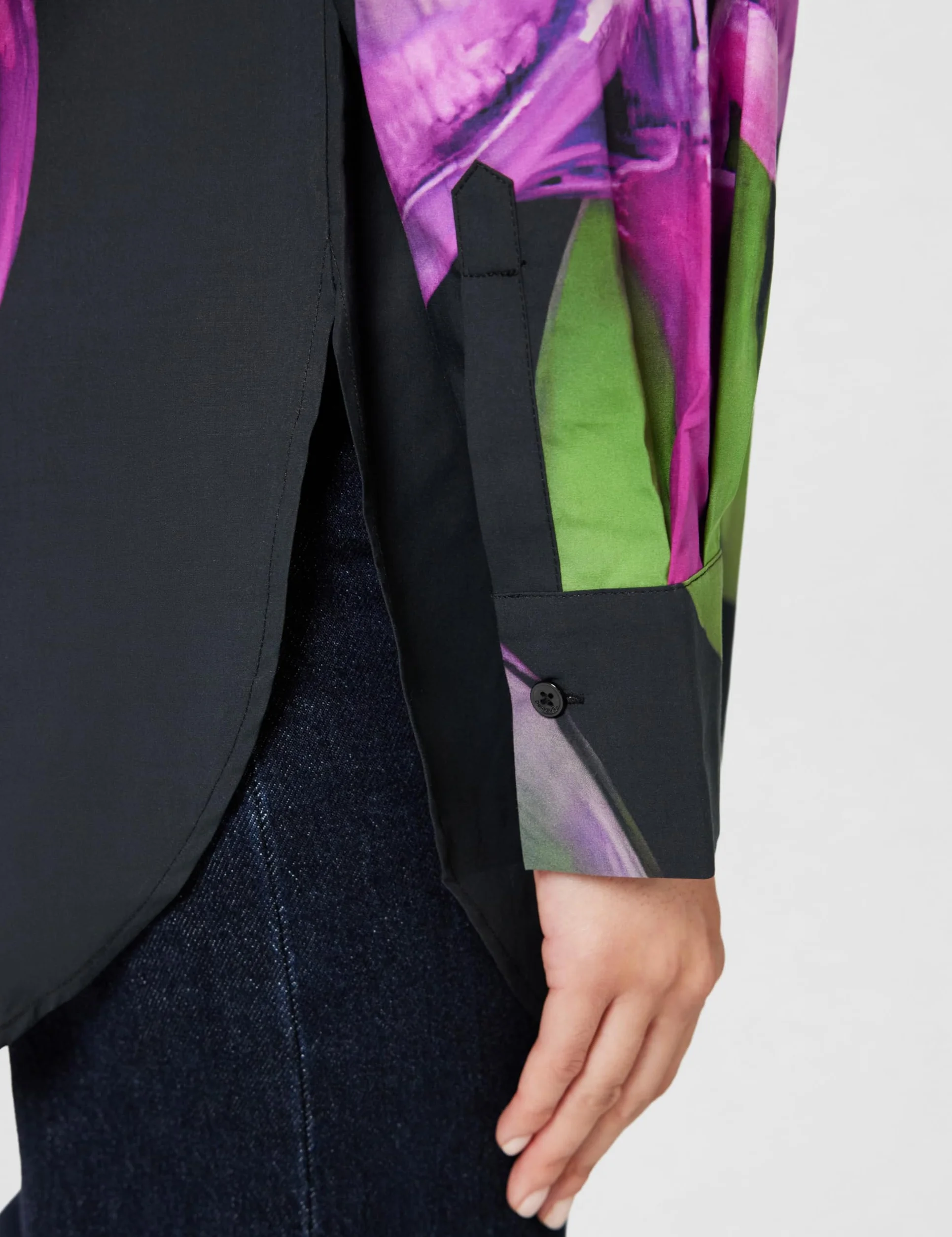 DESIGUAL CAMICIA MANICHE LUNGHE DONNA VIOLA