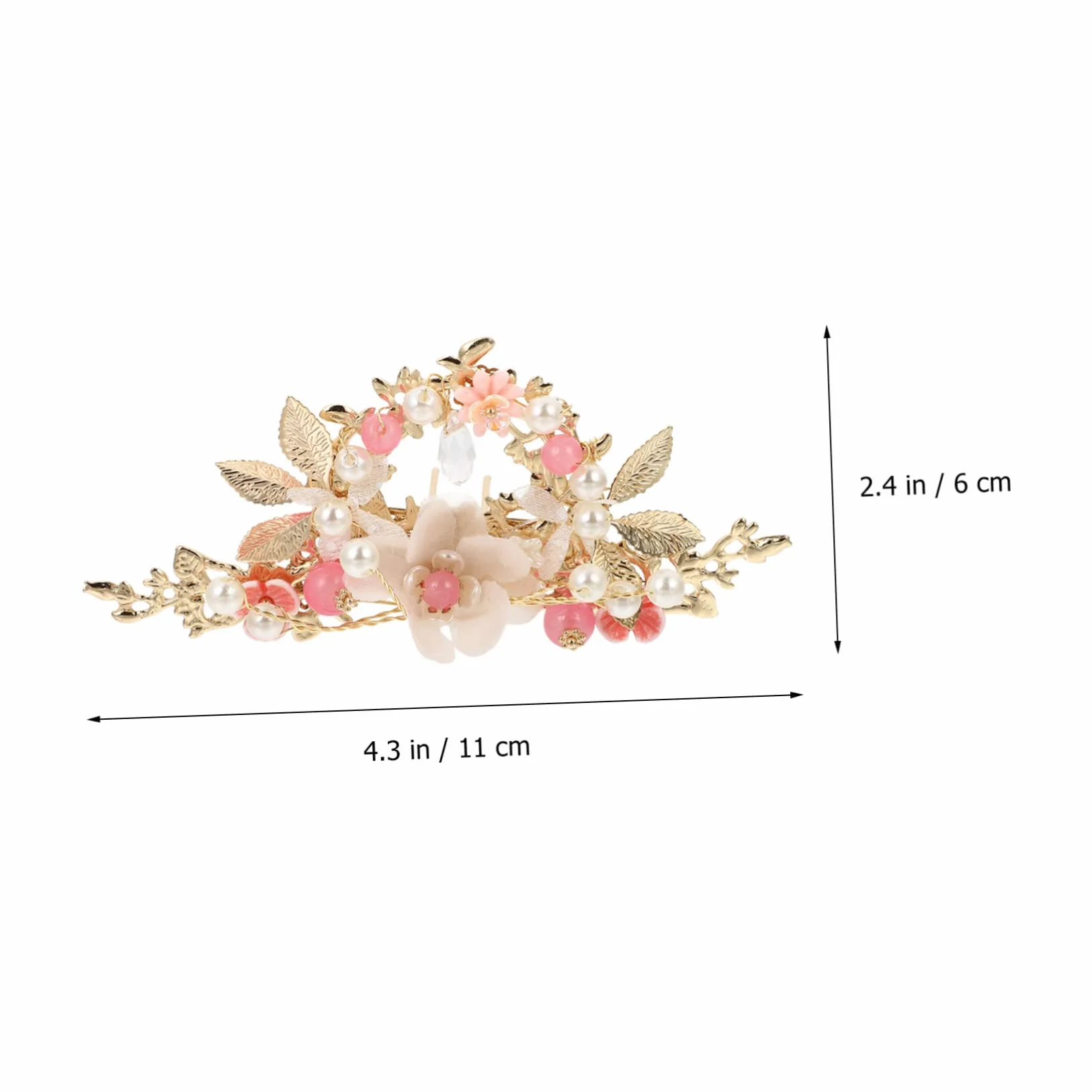 Hair sticks,Chinese Hanfu,1 Set Ancient Style Hanfu Headdress Traditional Headwear Set Flower Crystal Pearl Hairpins Hanfu Hair Accessories