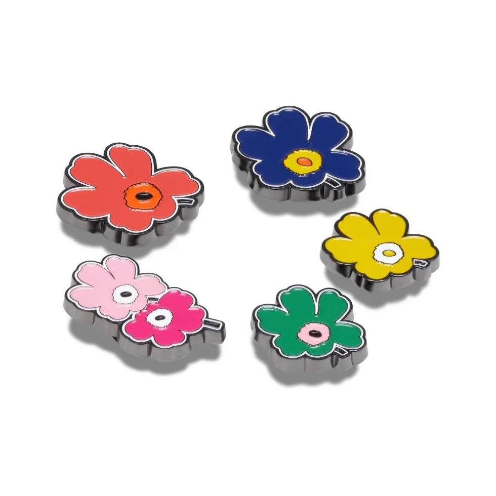 Crocs Unisex Marimekko 5 sztuk zawieszek do butów, wielokolorowe, jeden rozmiar, wielobarwny, Rozmiar Uniwersalny