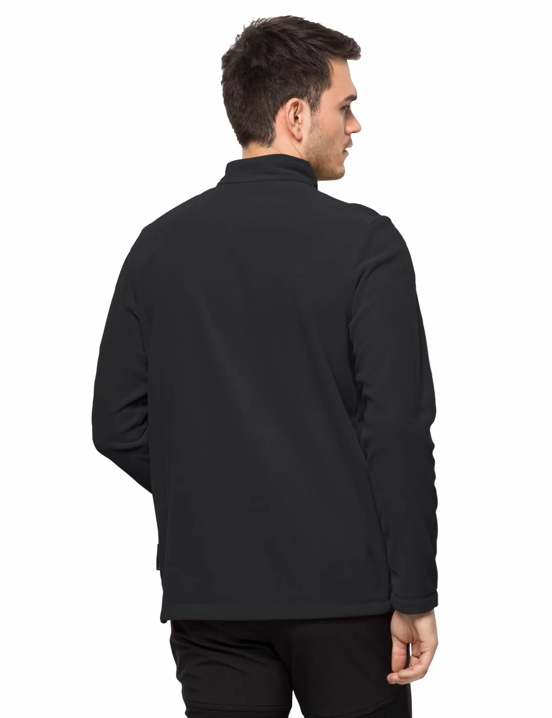 Jack Wolfskin Męski sweter Taunus Hz, czarny, M